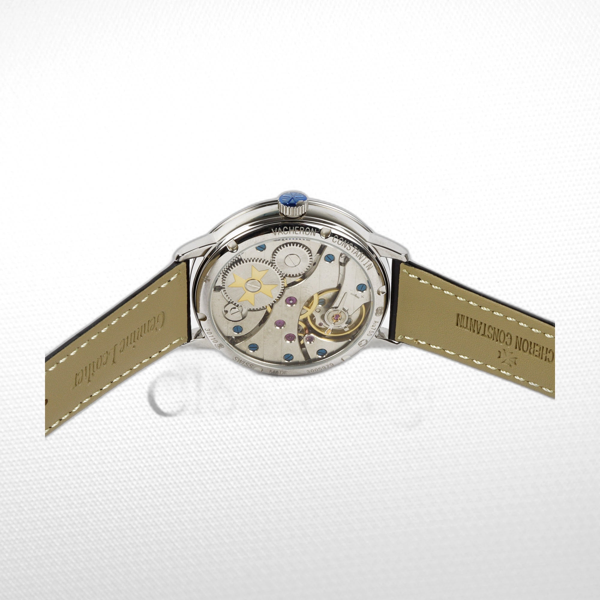VACHERON CONSTANTIN TRADITIONNELLE WOLRD TIME BLACK STRAP