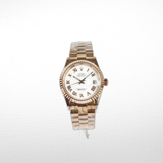 DATEJUST 36MM ROSE GOLD OYSTER SOMON DIAL RHOMAN MARKERS