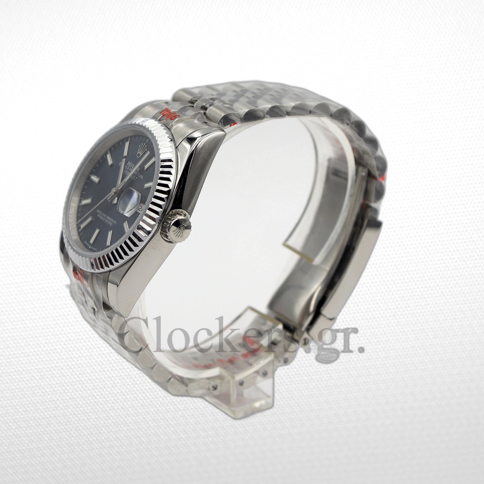 DATEJUST 36 MM SS SILVER JUBILEE BLACK DIAL STCIKS MARKERS