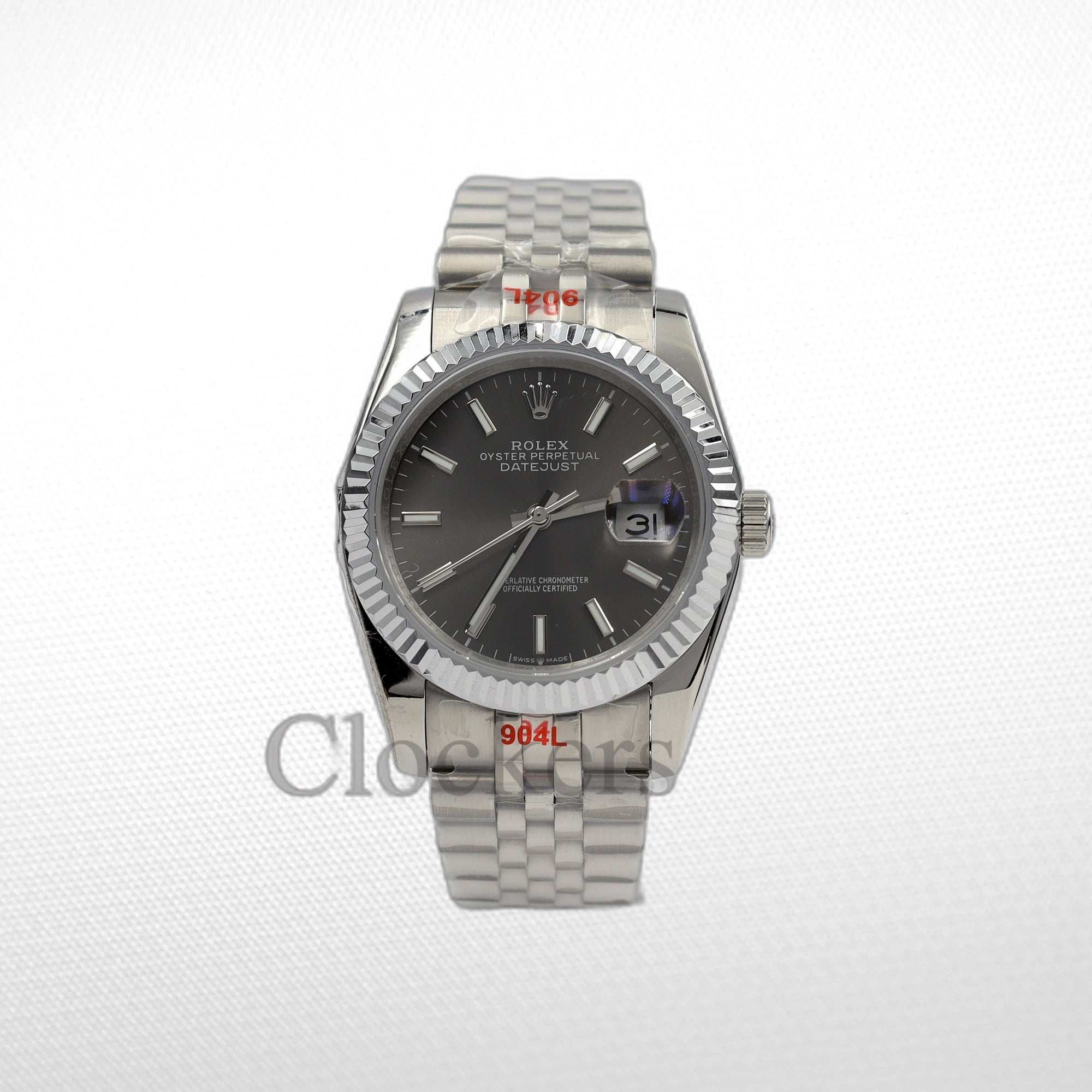 DATEJUST 41MM SS SILVER JUBILEE GRAY DIAL STCIKS MARKERS