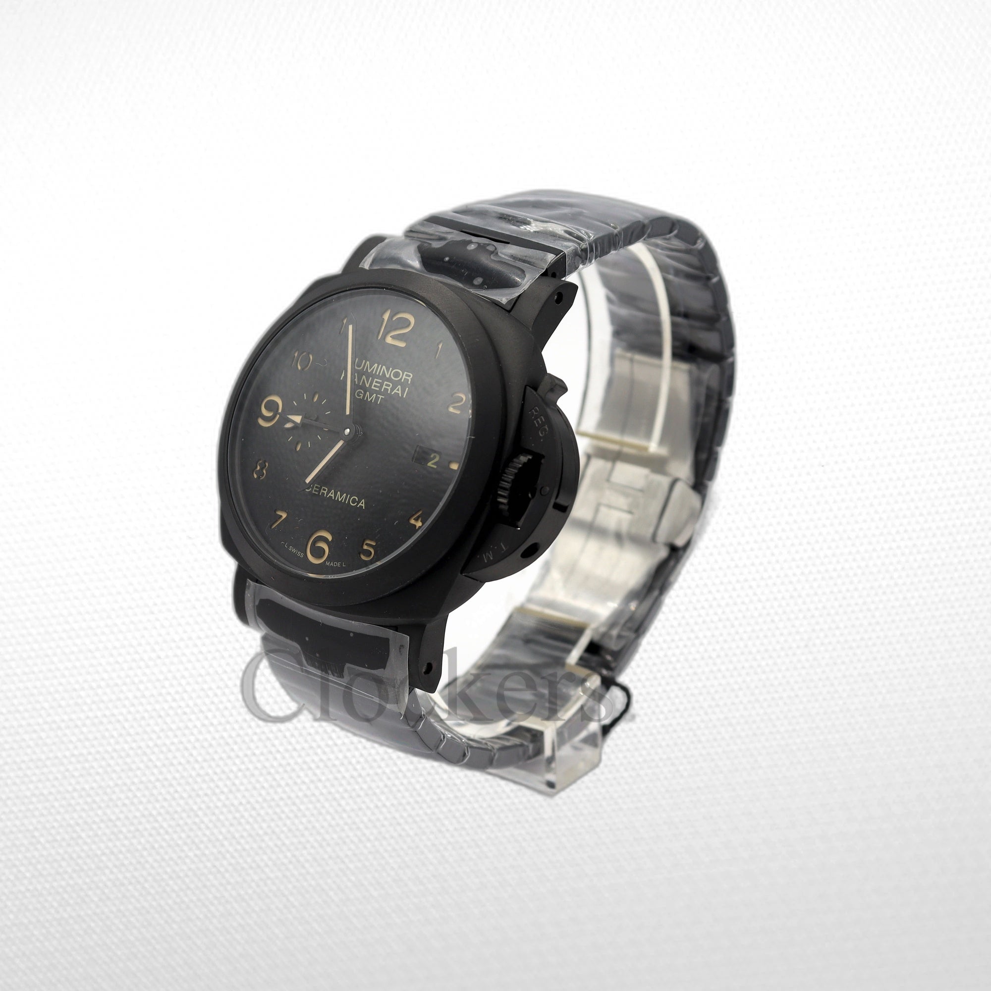 PANERAI PAM 1438 LUMINOR MARINA 1950 3 DAY AUTOMATIC GMT CERAMICA BRACELET