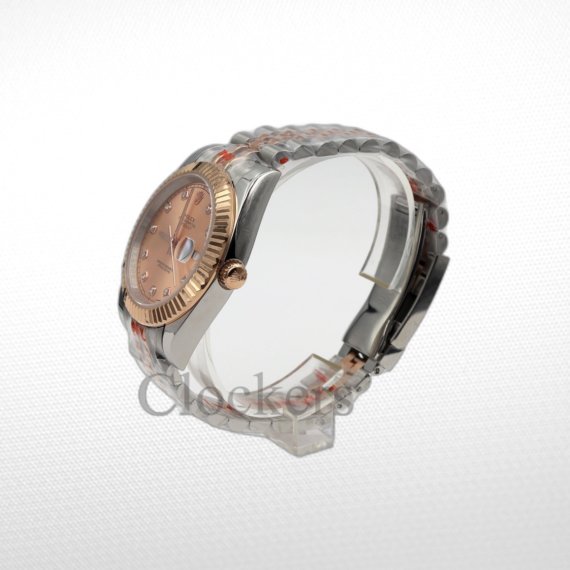 DATEJUST 36MM 2-TONE BRONZE PINK DIAL STICK MARKERS