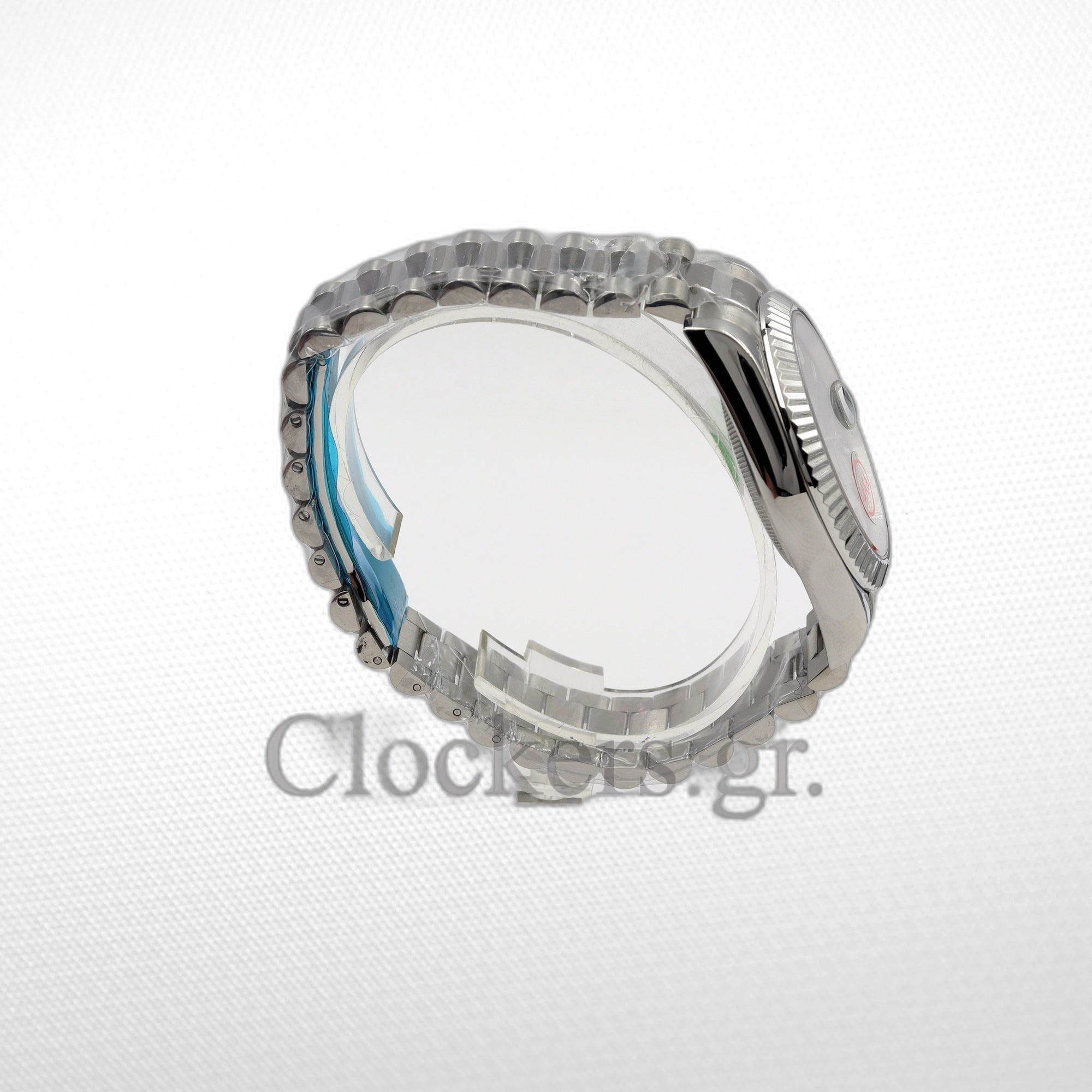 DAY-DATE II 40MM  BEZEL DARK RODHIUM DIAL LINE MOTIF STICK MARKERS