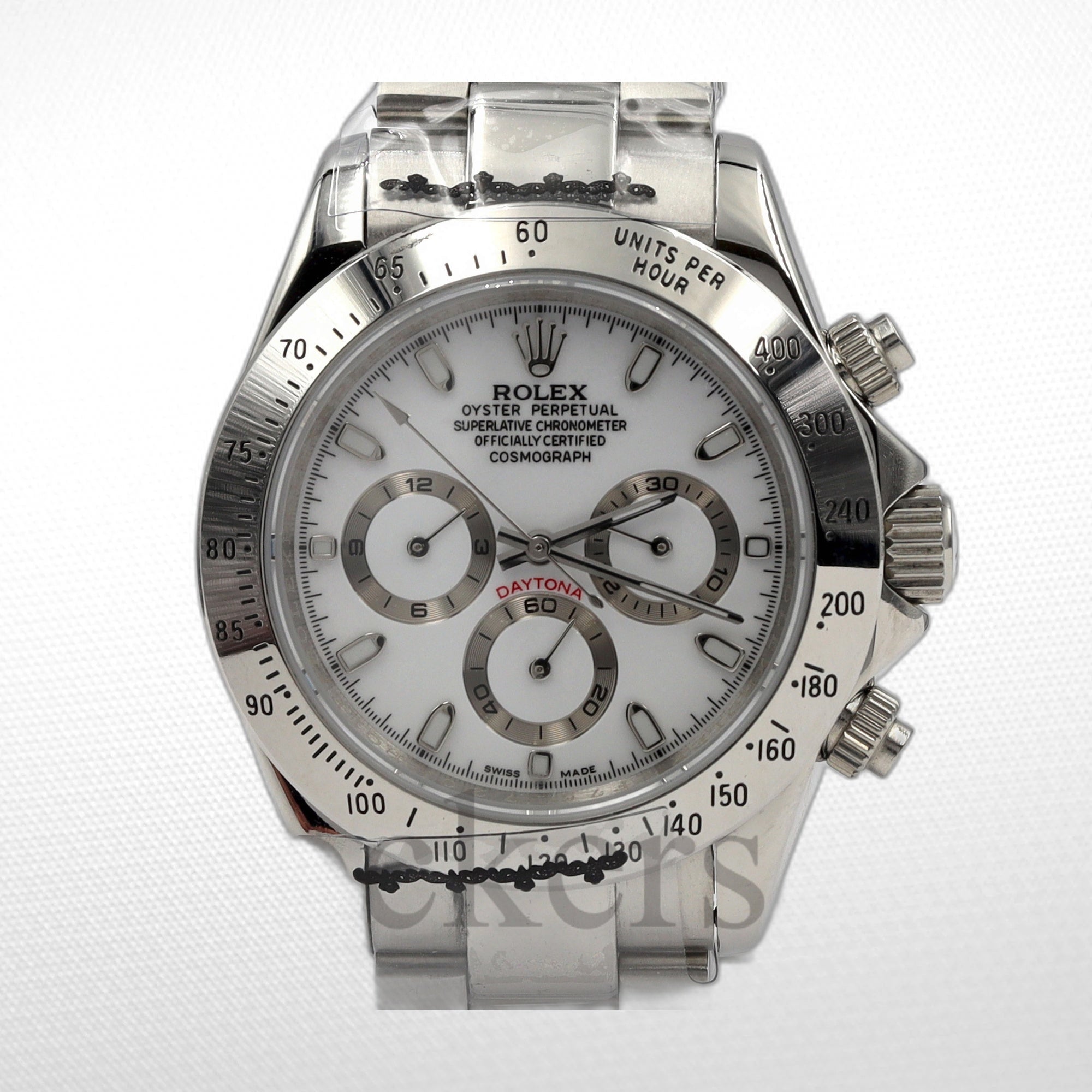 C0SM0GRAPH DAYT0NA WHITE DIAL SS 40MM