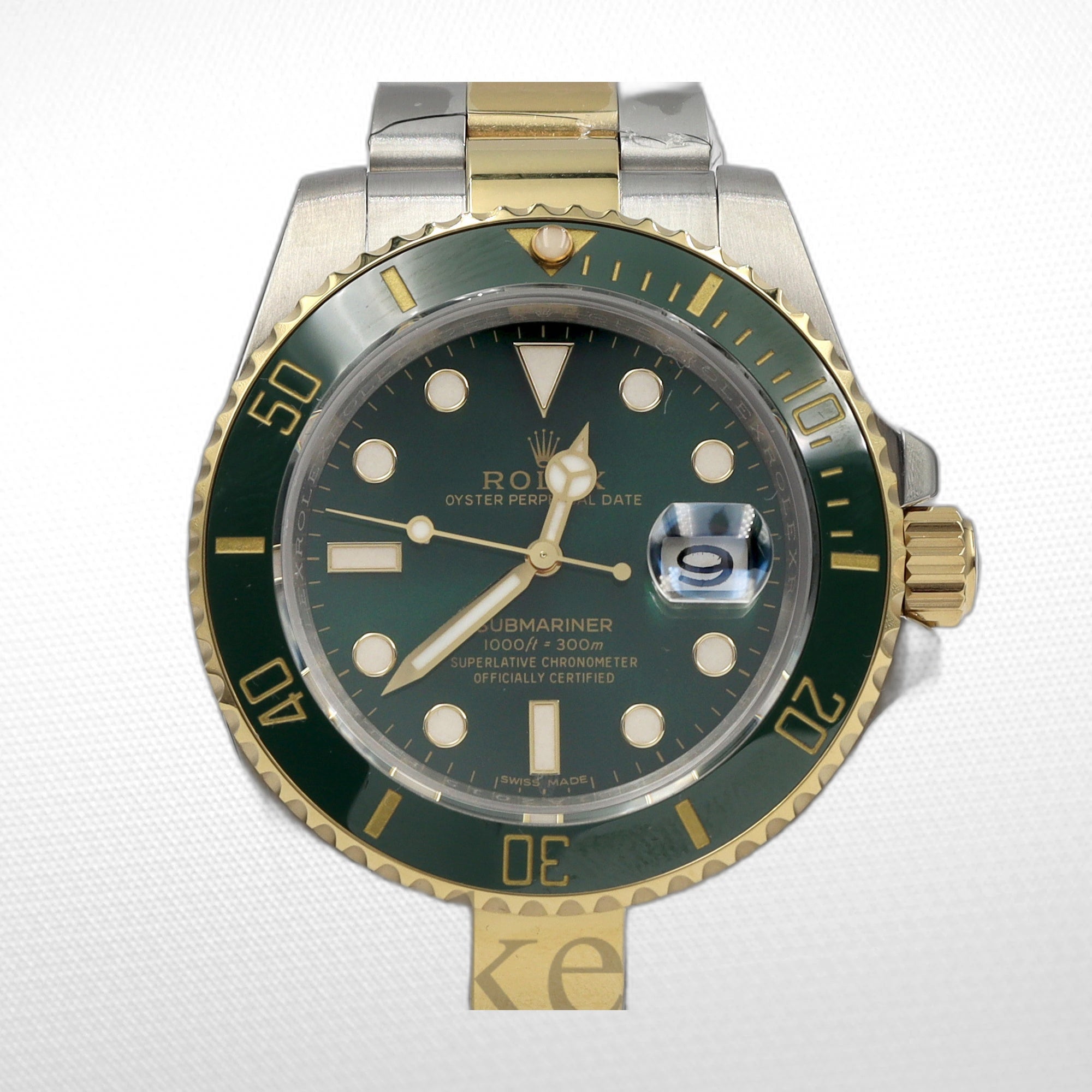 SUBMARINER 2-TONE GREEN CERAMIC BEZEL 40MM
