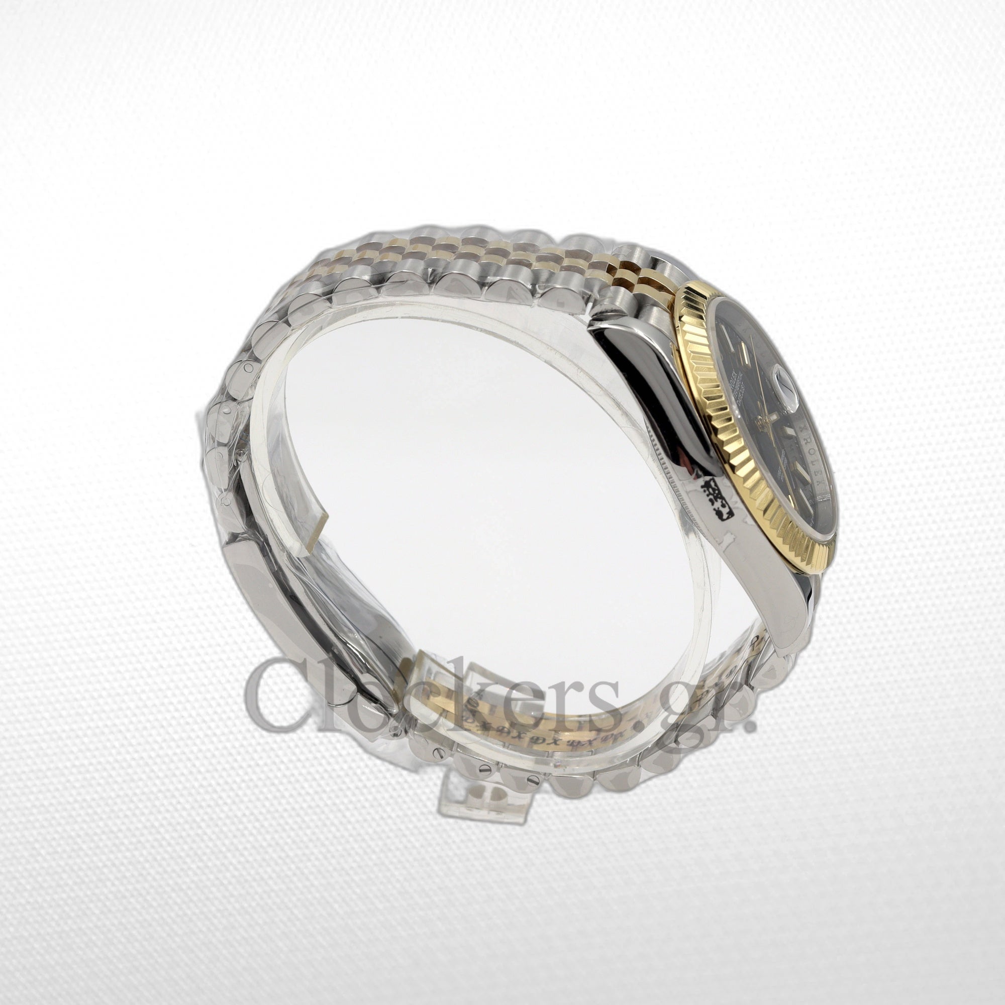 DATE JUST 36MM 2-TONE GOLD JUBILEE BLACK DIAL DIAMONDS MARKERS