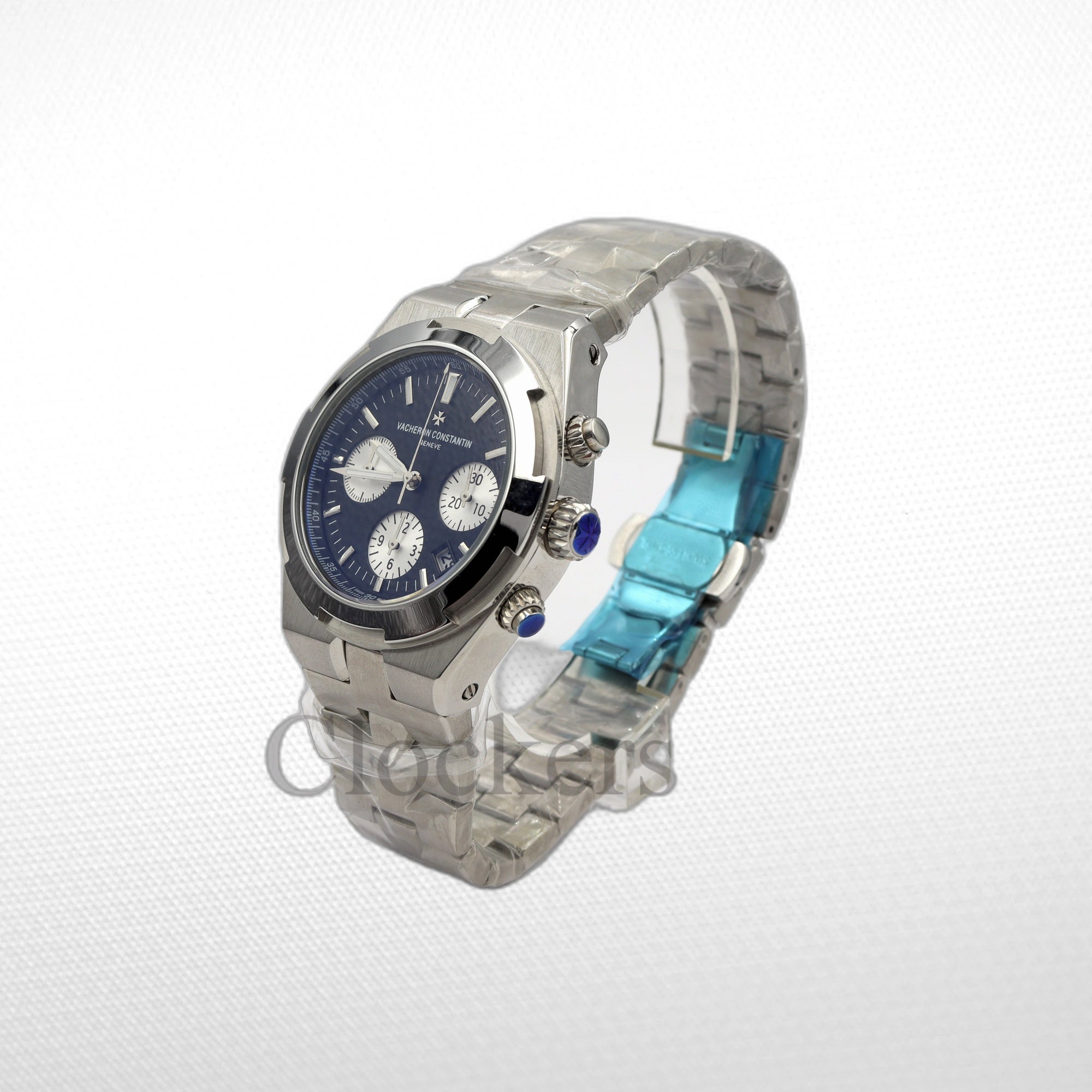 OVERSEAS BLUE DIAL AUTOMATIC MEN'S WATCH