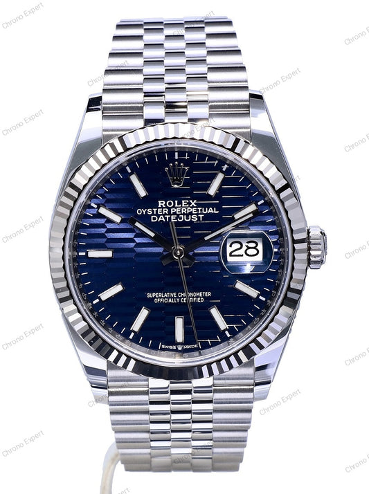 Date Just Blue Dial motif