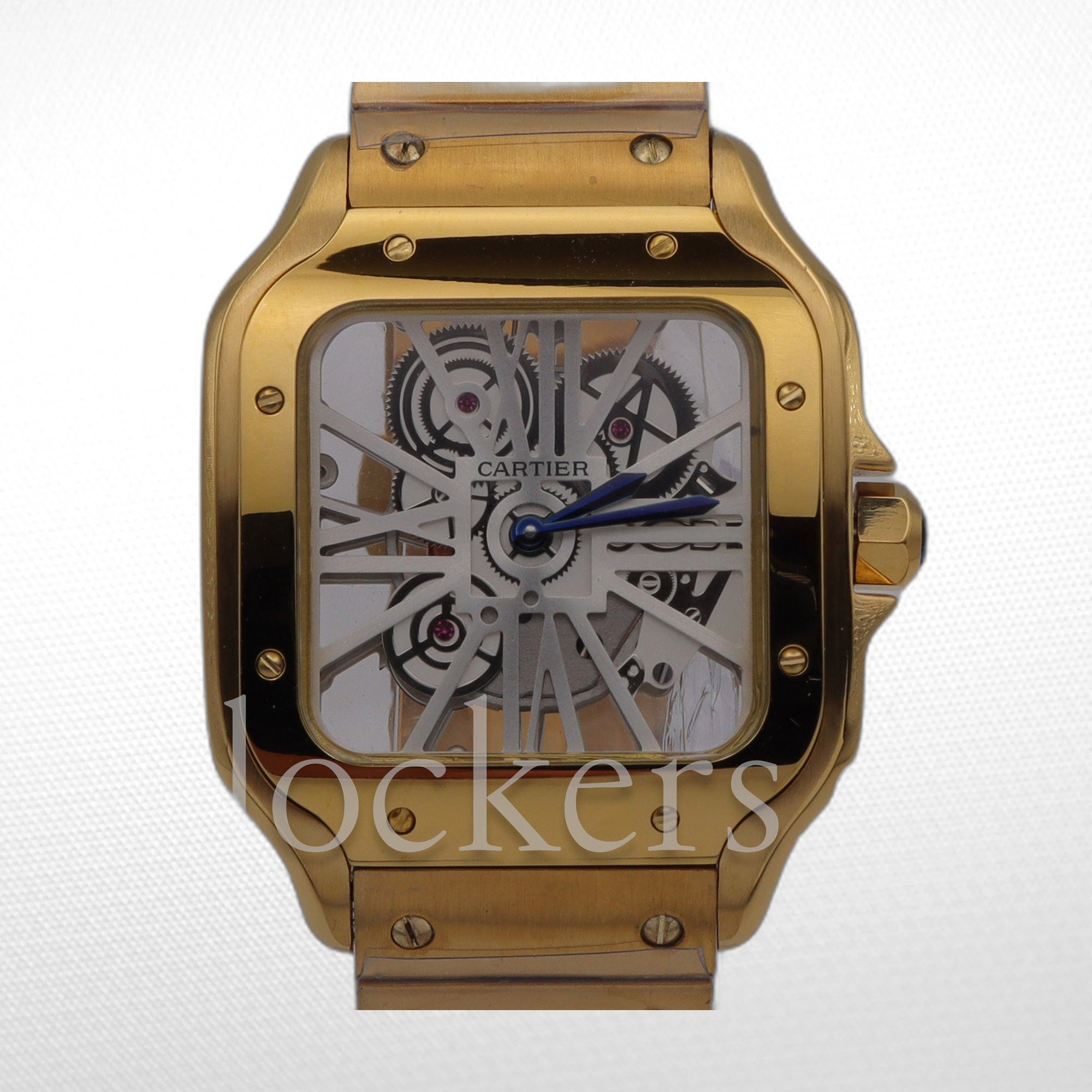 CARTIER SANTOS NEW 2023 SANTOS DE CARTIER SKELETON  GOLD