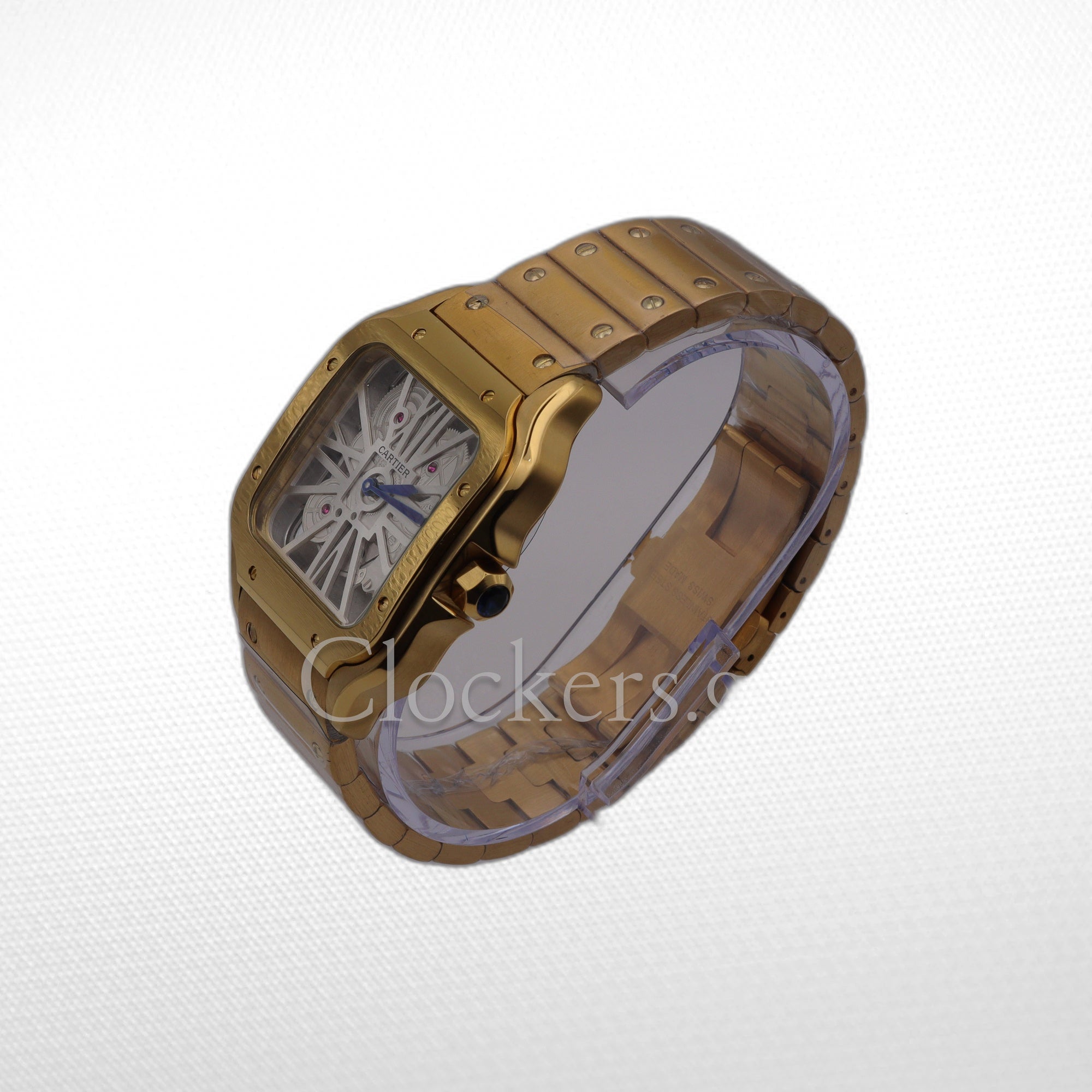CARTIER SANTOS NEW 2023 SANTOS DE CARTIER SKELETON  GOLD