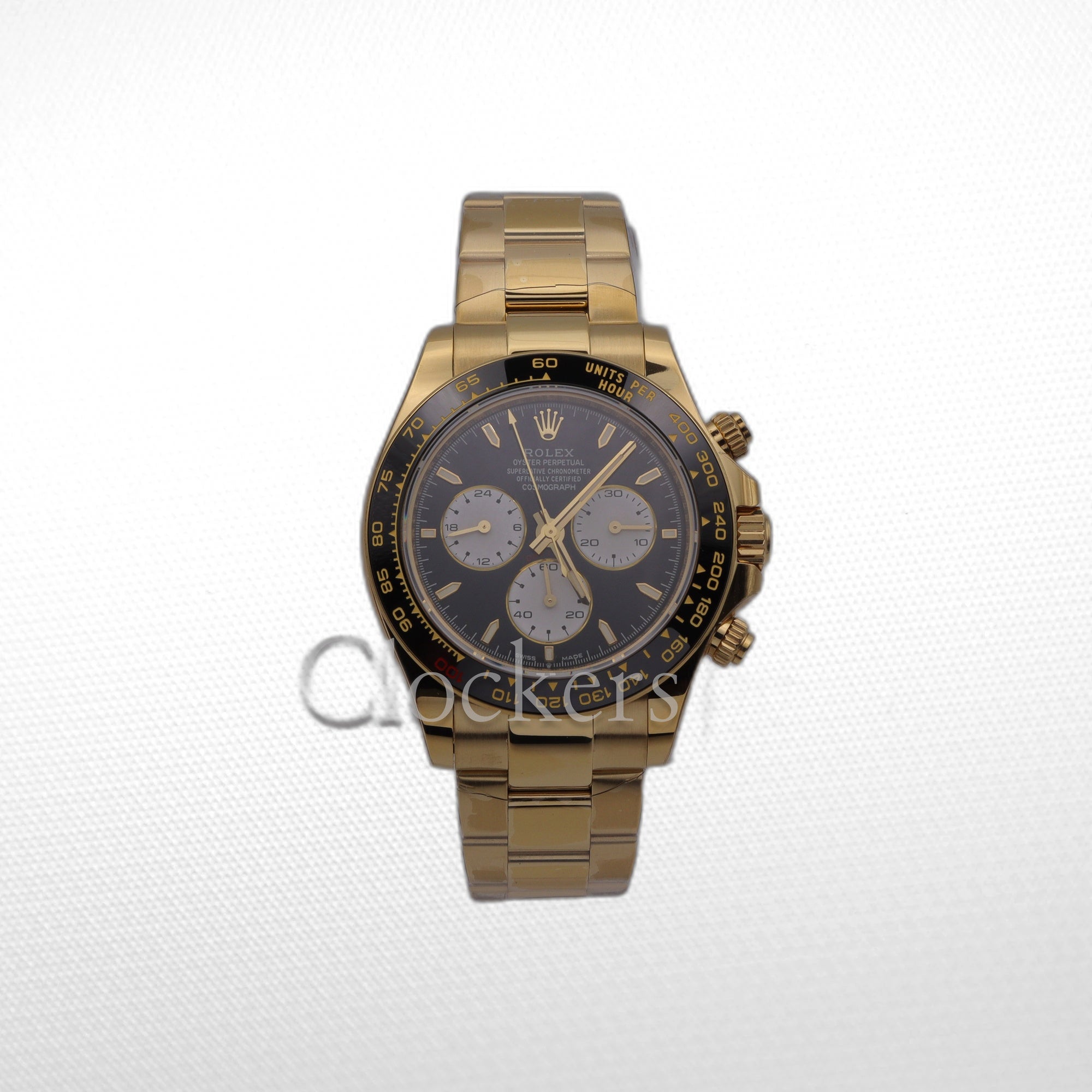 C0SM0GRAPH DAYT0NA GOLD BLACK DIAL 40MM CLONE