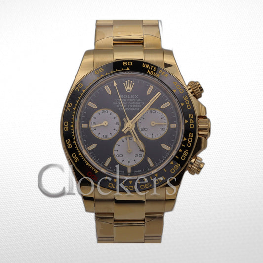 C0SM0GRAPH DAYT0NA GOLD BLACK DIAL 40MM CLONE