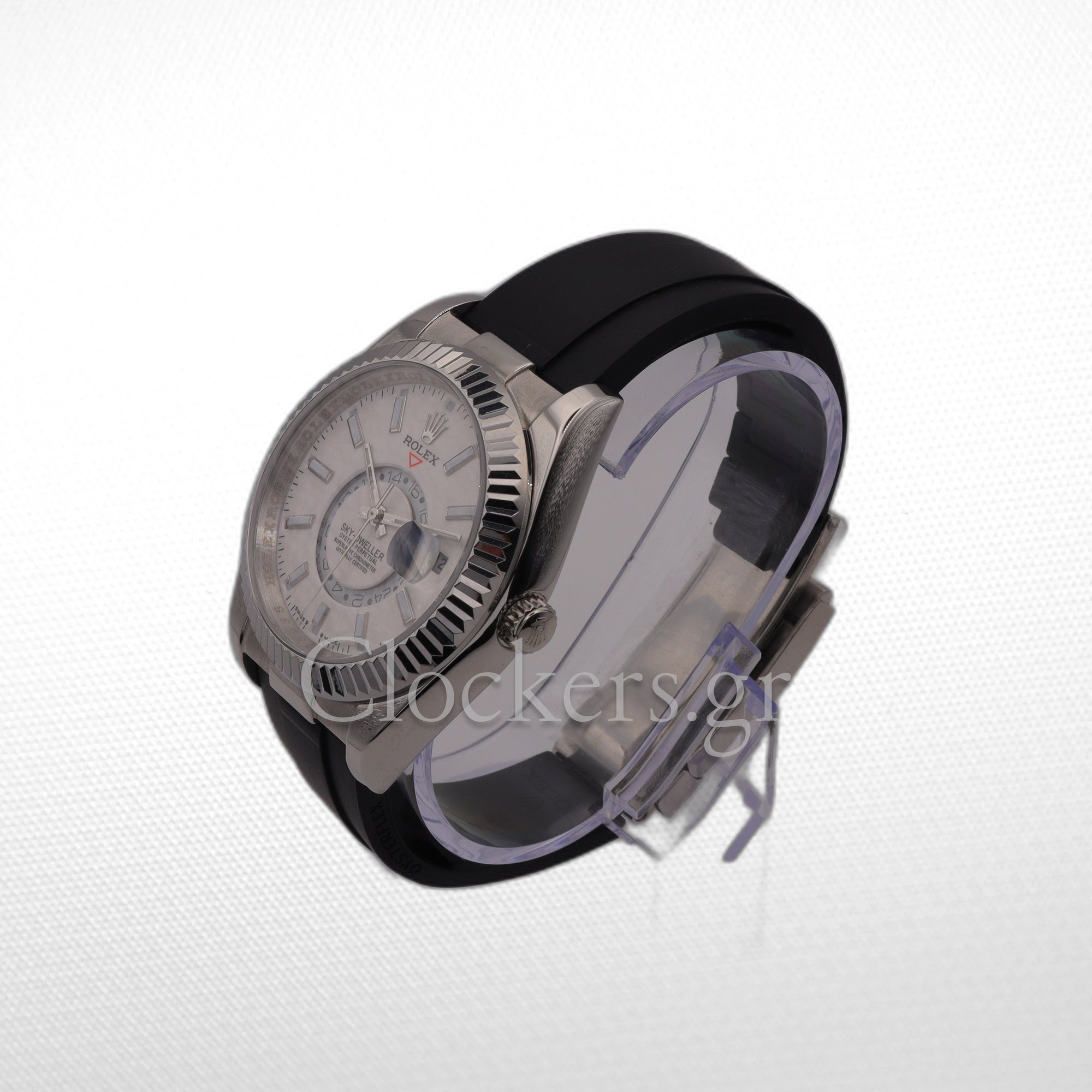 SKY-DWELLER WHITE DIAL AUTOMATIC MEN'S RUBBER