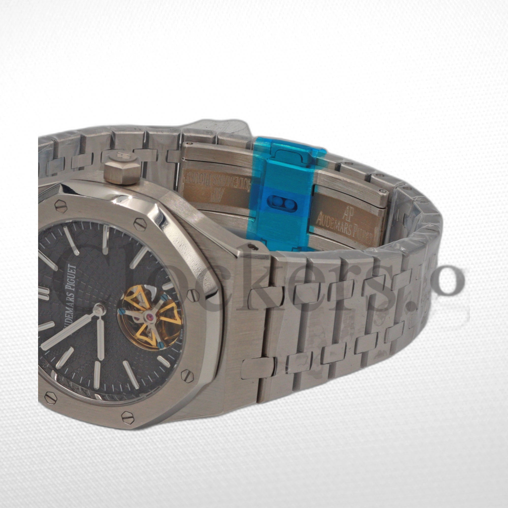 AUDEMARS PIGUET ROYAL OAK JUMBO EXTRA-THIN BLACK DIAL 15202PT.OO.1240PT.01