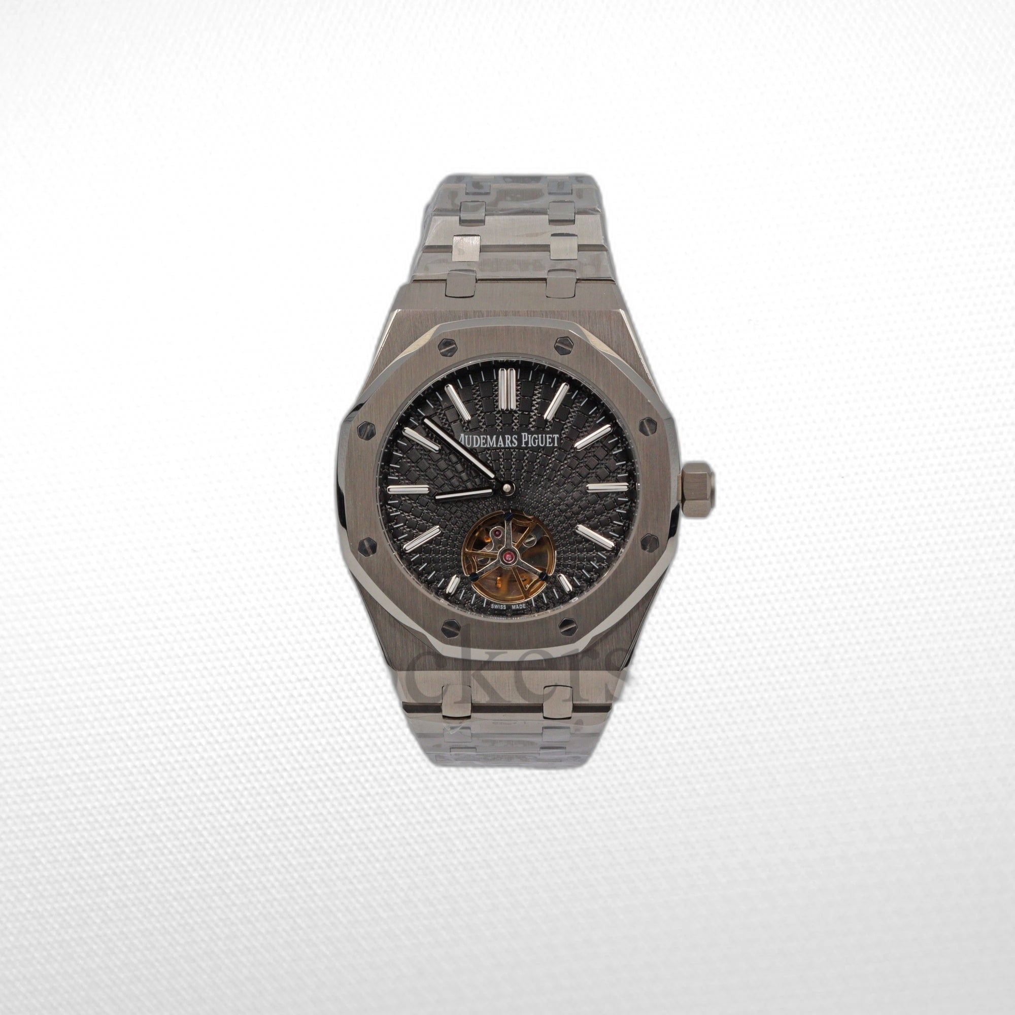 AUDEMARS PIGUET ROYAL OAK JUMBO EXTRA-THIN BLACK DIAL 15202PT.OO.1240PT.01