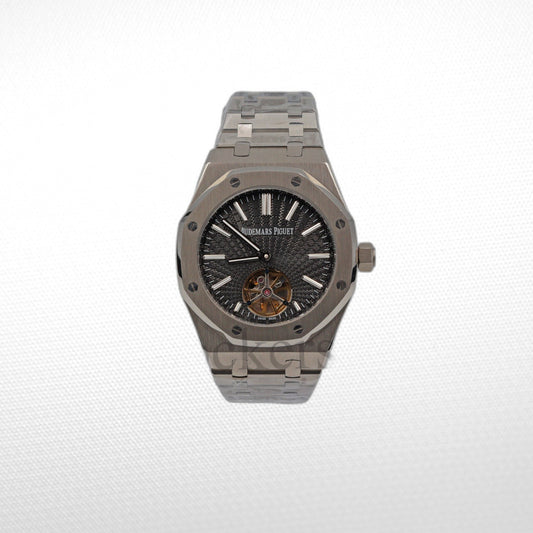 AUDEMARS PIGUET ROYAL OAK JUMBO EXTRA-THIN BLACK DIAL 15202PT.OO.1240PT.01