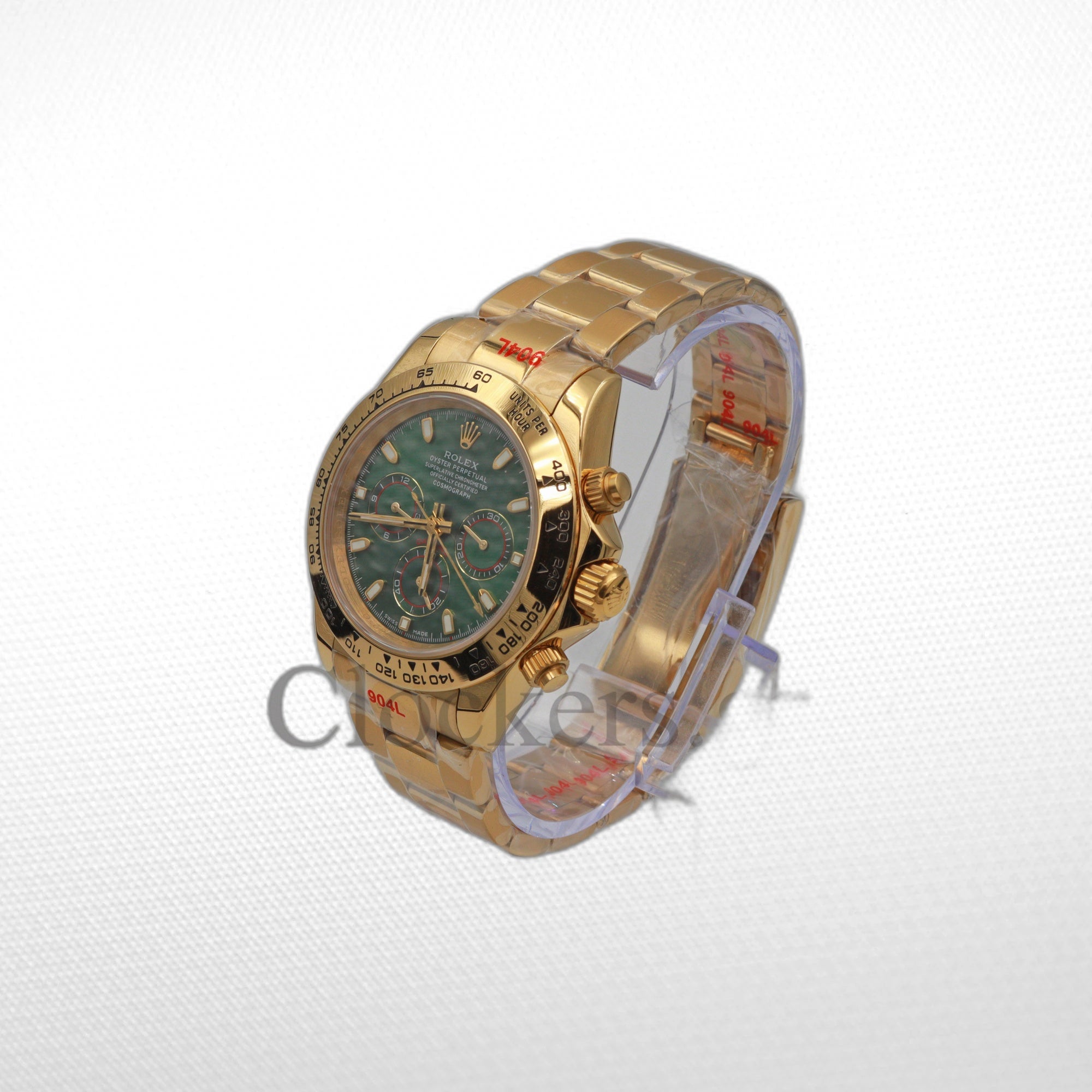 C0SMOGRAPH DAYT0NA GOLD GREEN DIAL 40MM