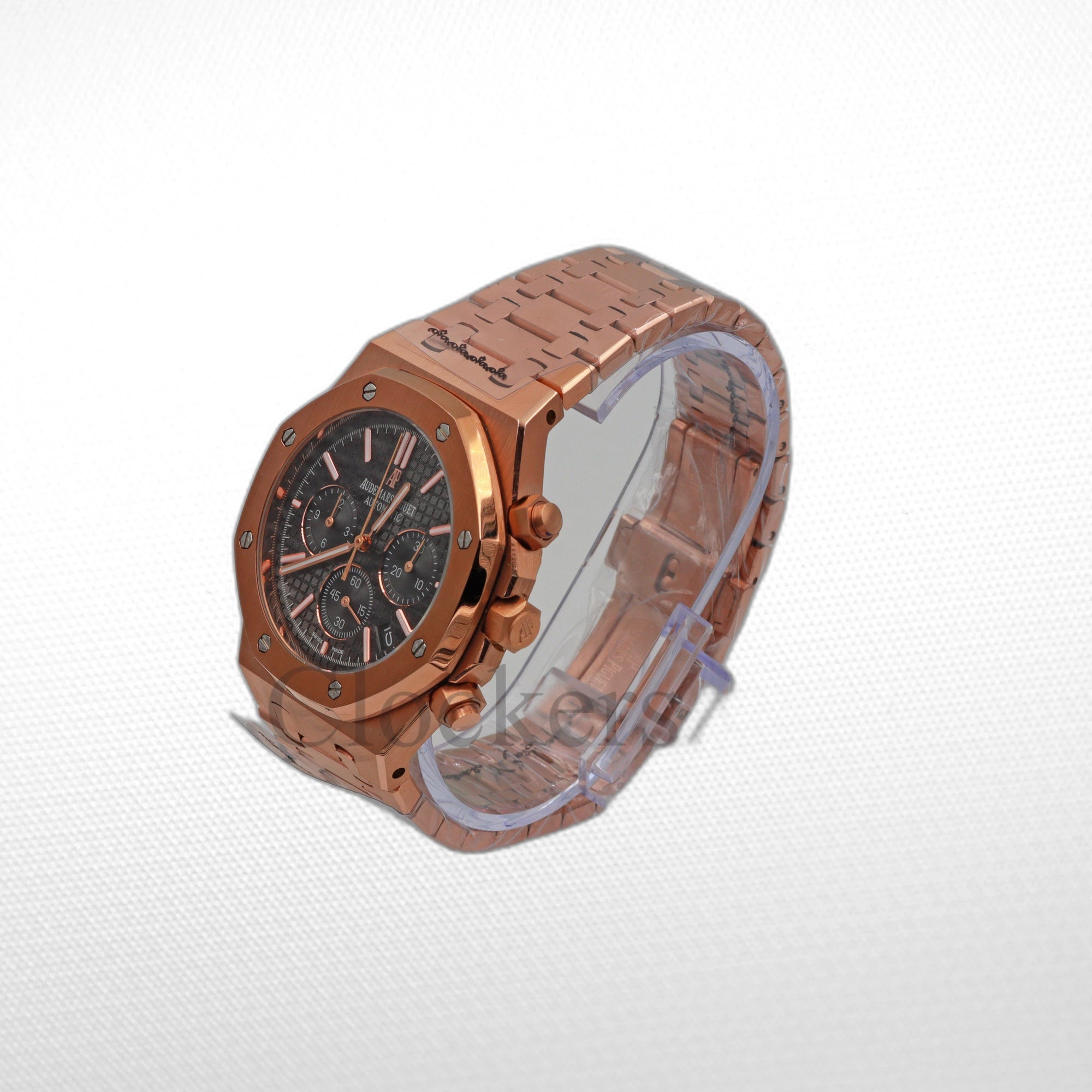 AUDEMARS PIGUET ROYAL OAK CHRONOGRAPH PINK GOLD BLACK DIAL 26239OR.OO.D821CR.
