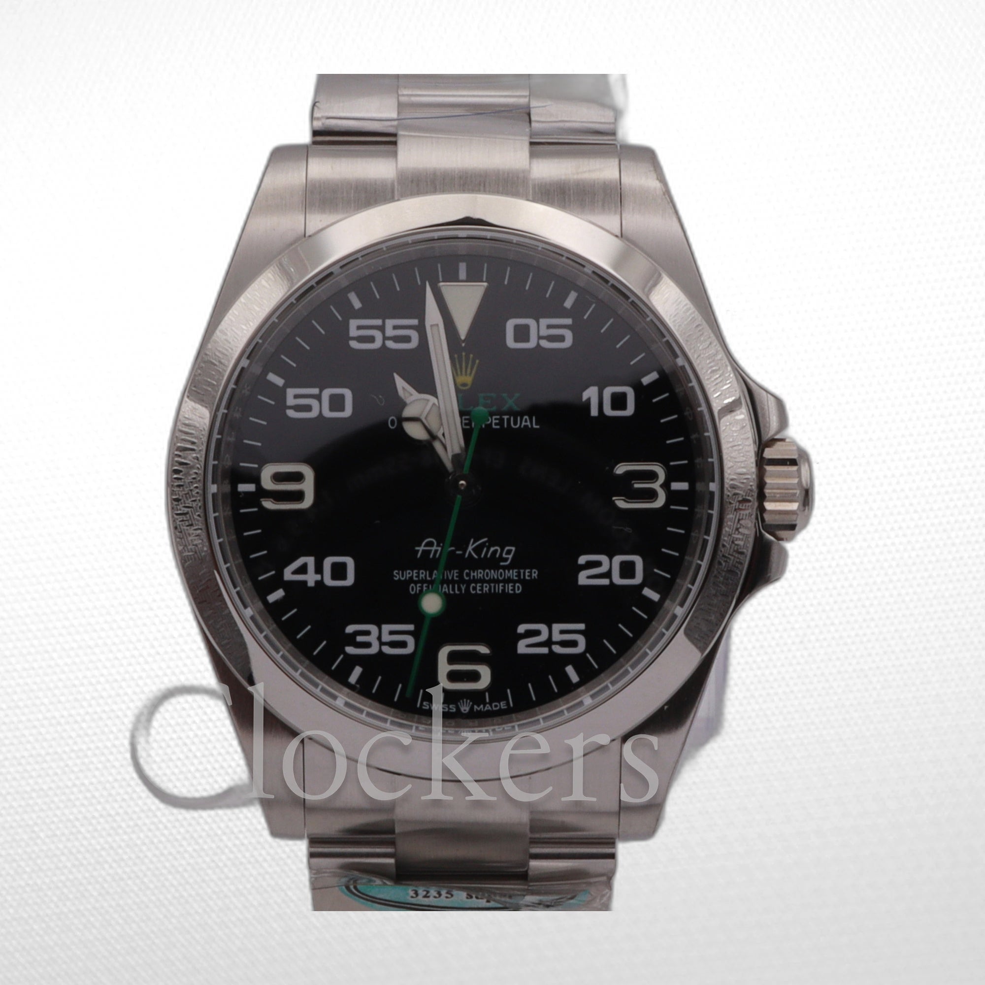 Rolex Air King oyster green logo with oyster steel 40mm .126900 full set