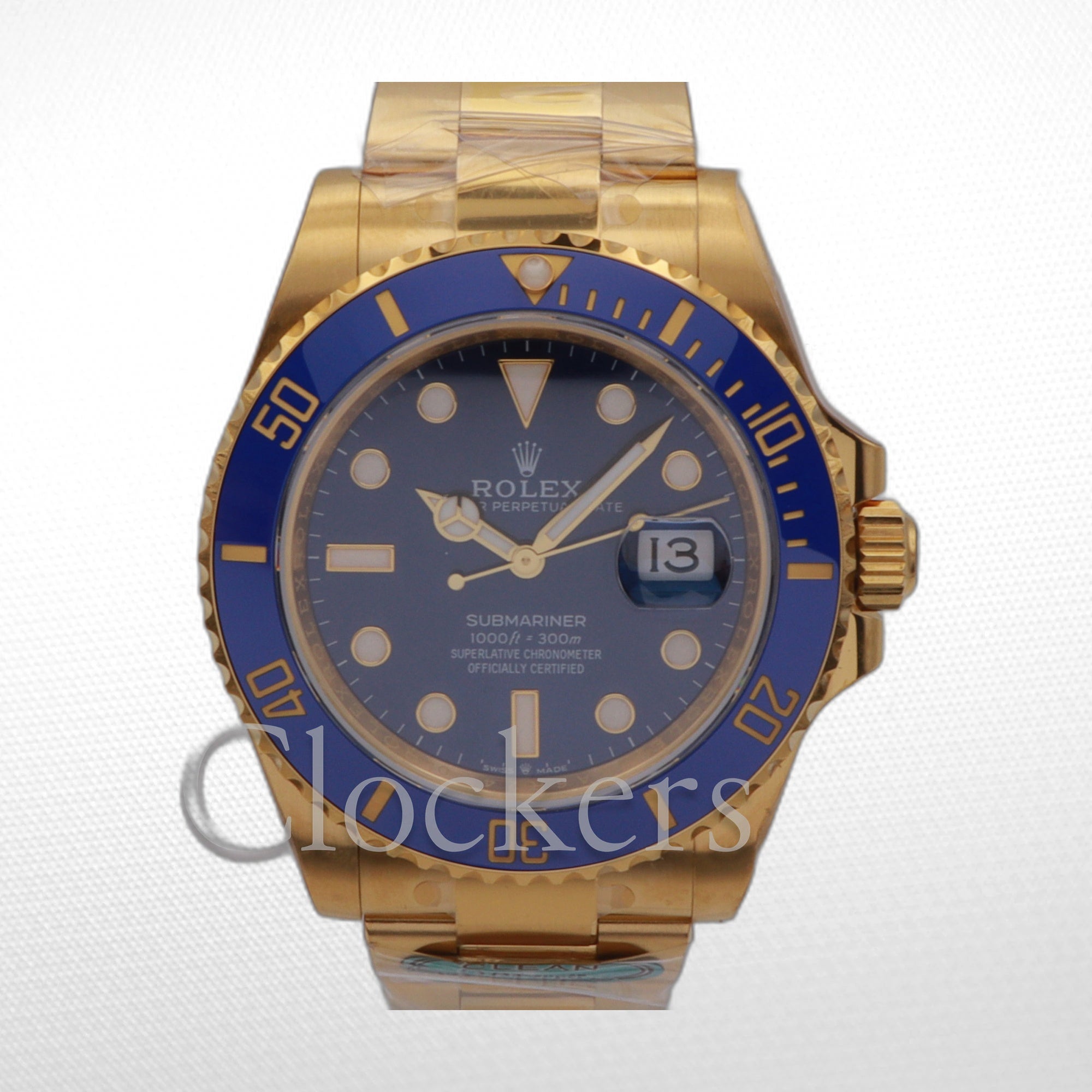 Rolex Submariner Date Full Yellow Gold Bluesy 126618LB Full Set