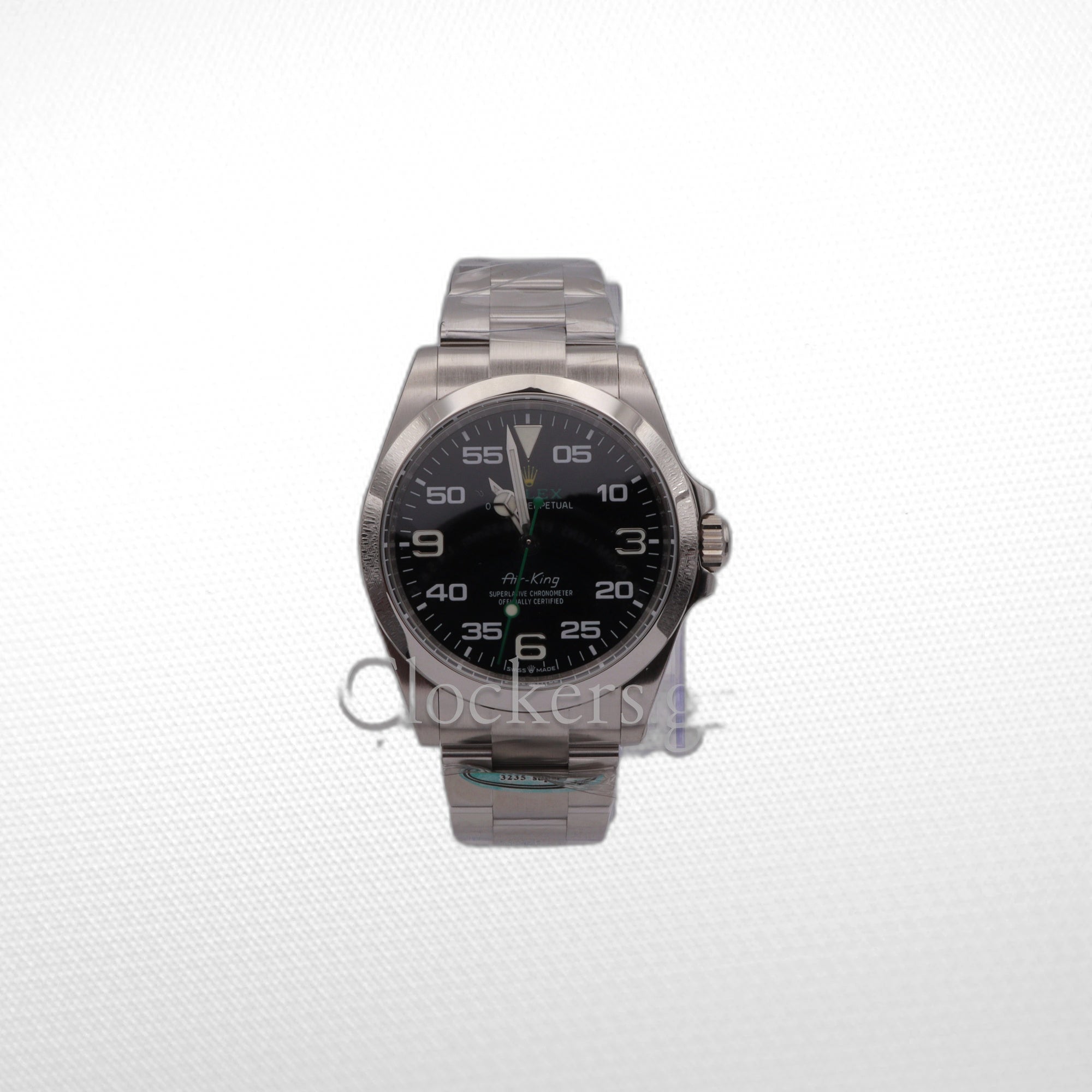 Rolex Air King oyster green logo with oyster steel 40mm .126900 full set