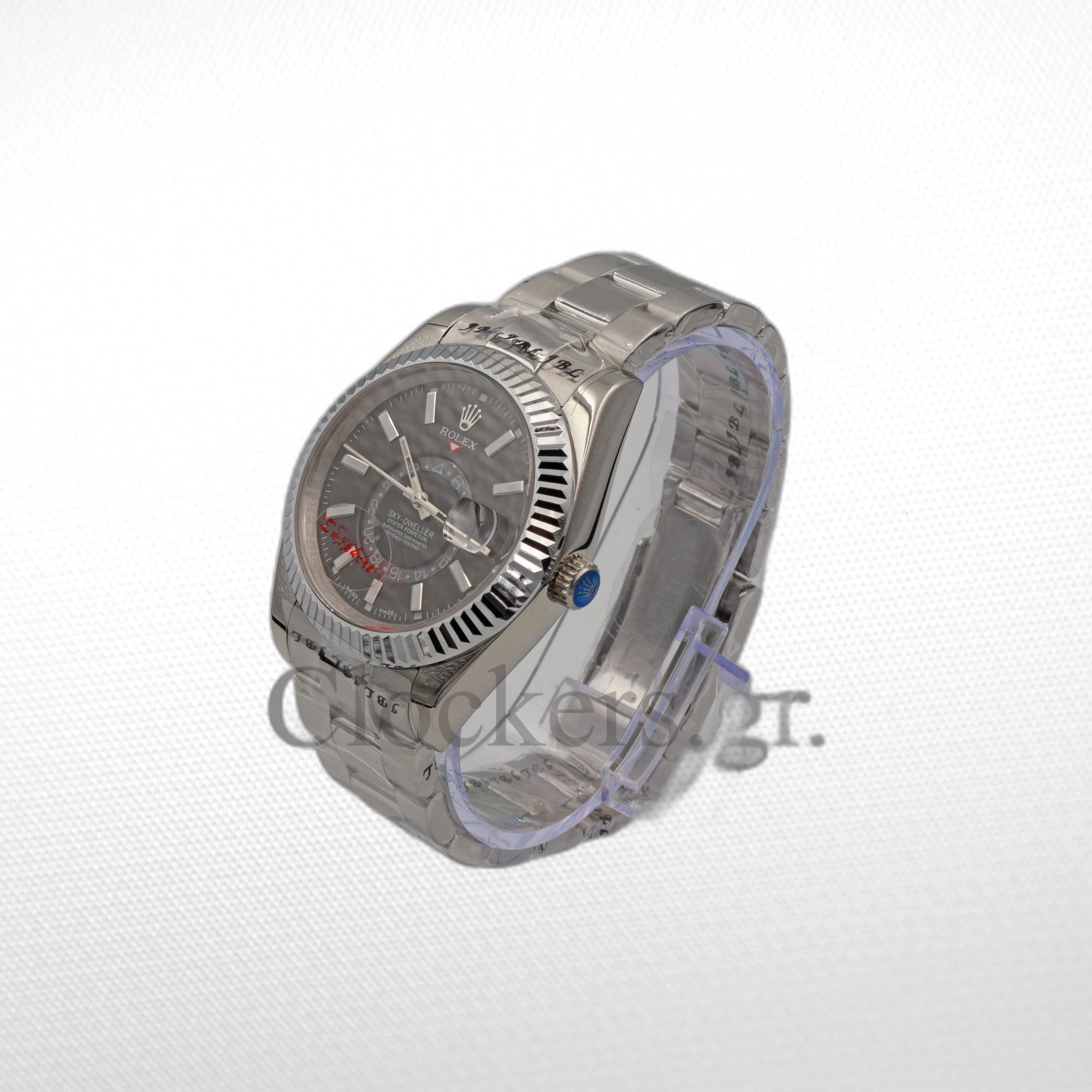 SKY-DWELLER SS BLACK DIAL STICK MARKERS