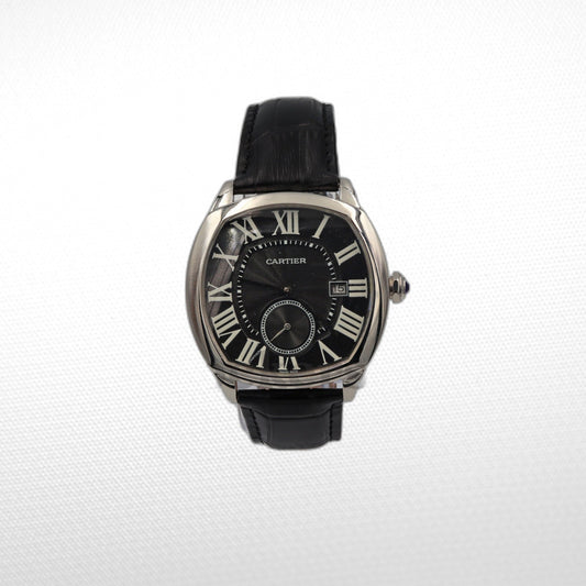 CARTIER DRIVE AUTOMATIC SILVERED FLINQUE DIAL MEN'S WATCH
