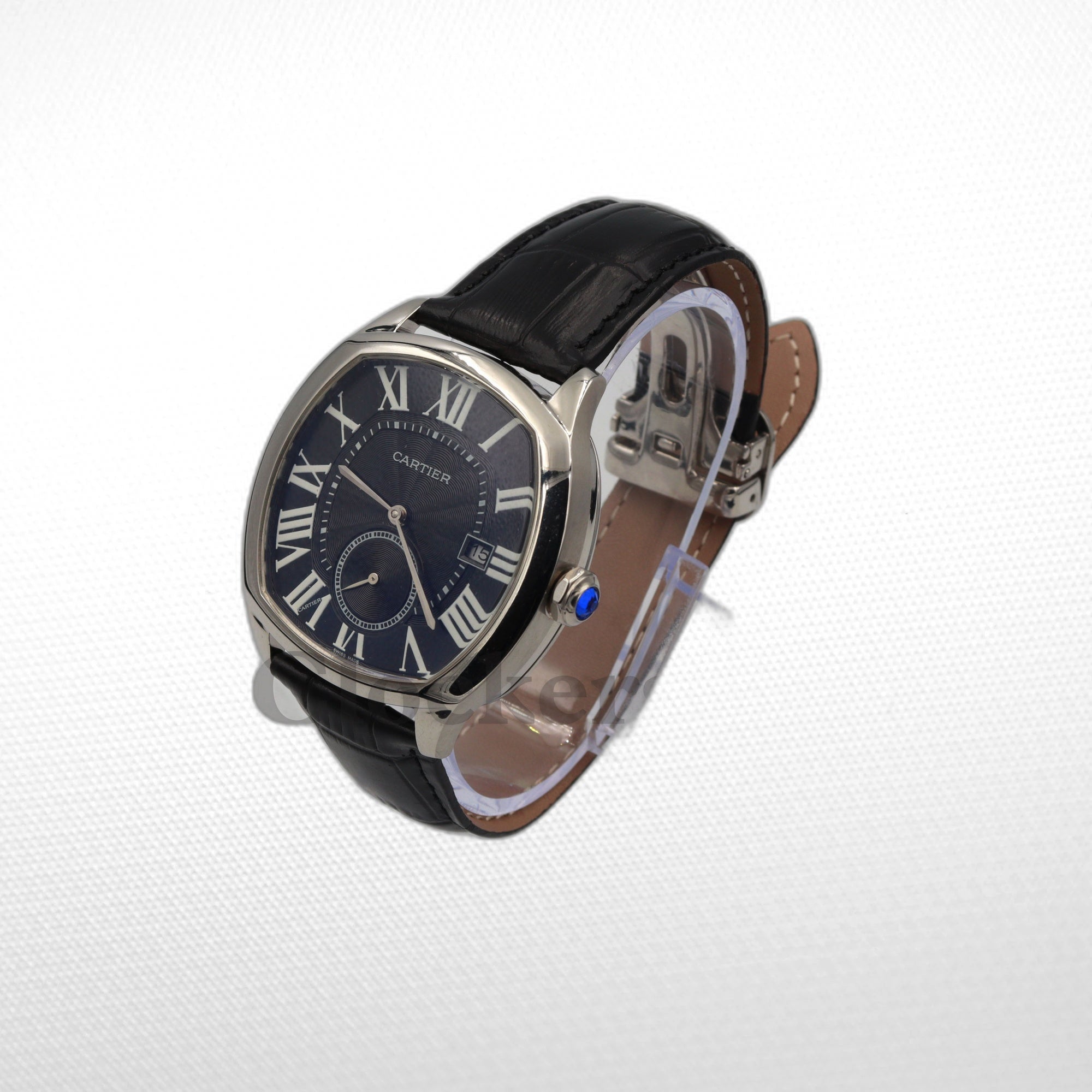 CARTIER DRIVE AUTOMATIC SILVERED FLINQUE DIAL MEN'S WATCH