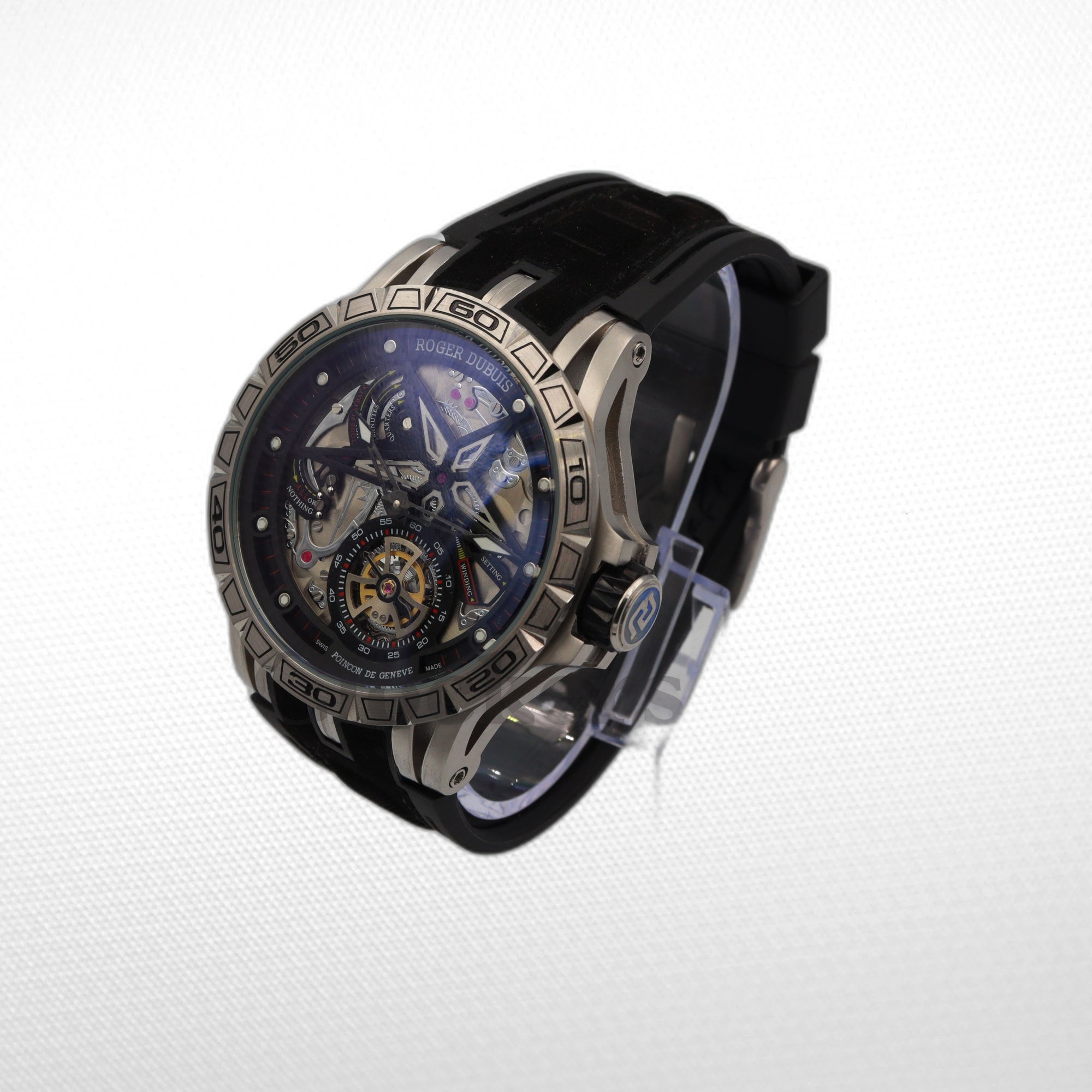 EXCALIBUR AVENTADOR S LIMITED EDITION SKELETON 47MM TITANIUM AND RUBBER WATCH