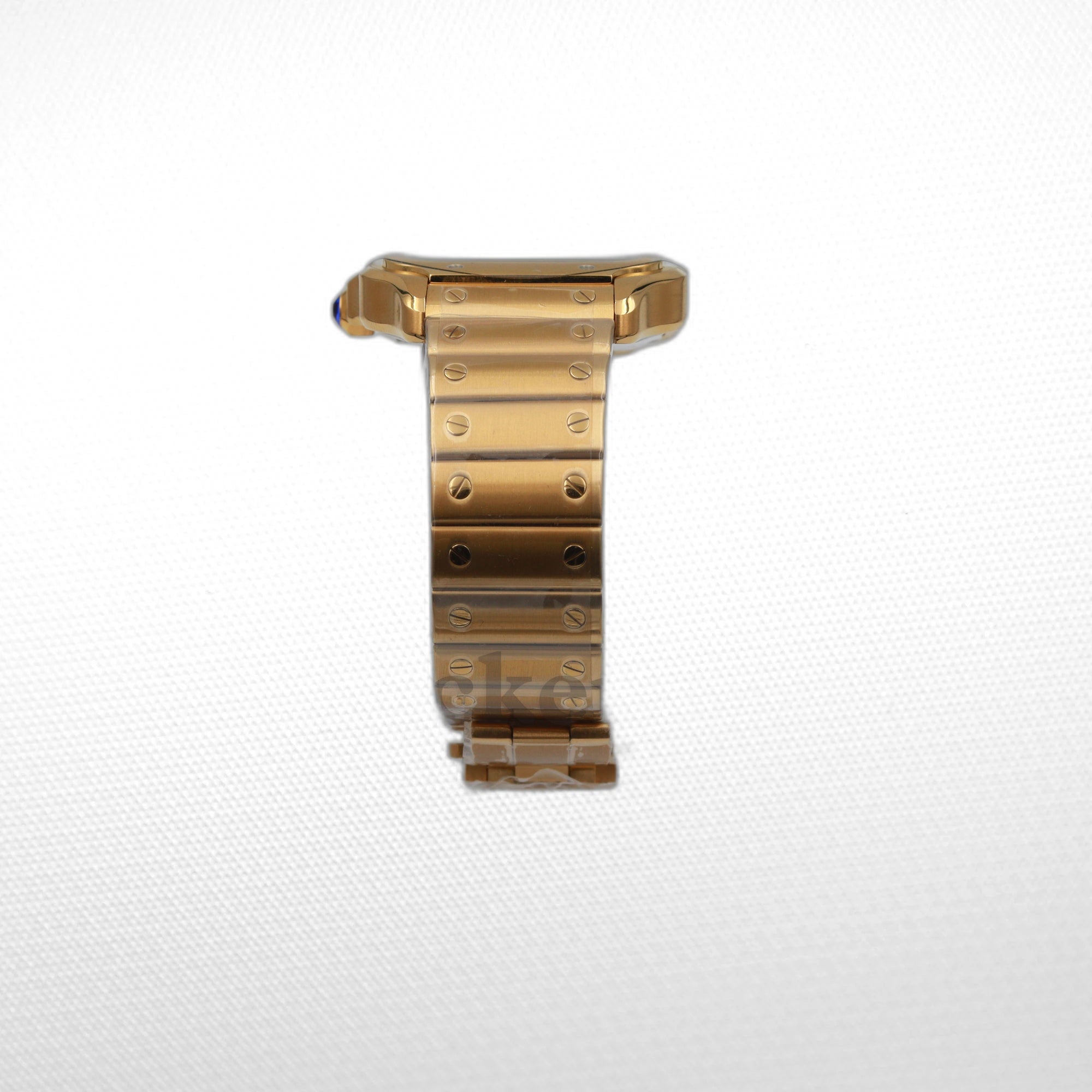 SANT0S DE CARTIER WATCH LARGE MODEL, AUTOMATIC,  GOLD,  INTERCHANGEABLE