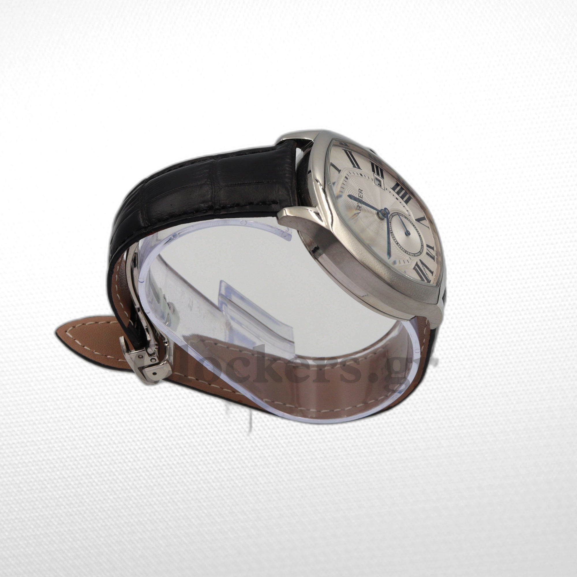 CARTIER DRIVE AUTOMATIC SILVERED FLINQUE DIAL MEN'S WATCH 41MM
