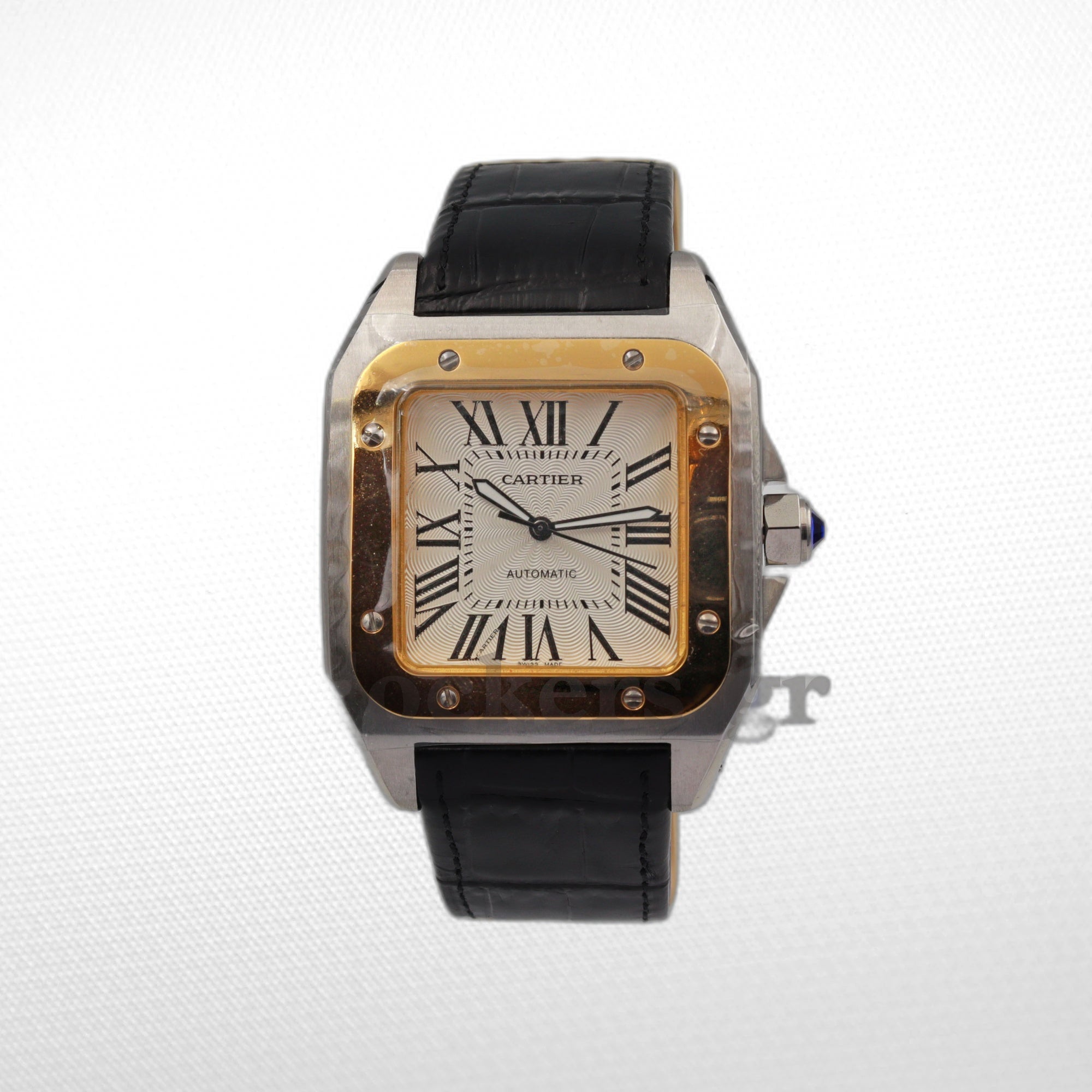 SANT0S DE CARTIER  AUTOMATIC, YELLOW GOLD AND STEEL, TWO