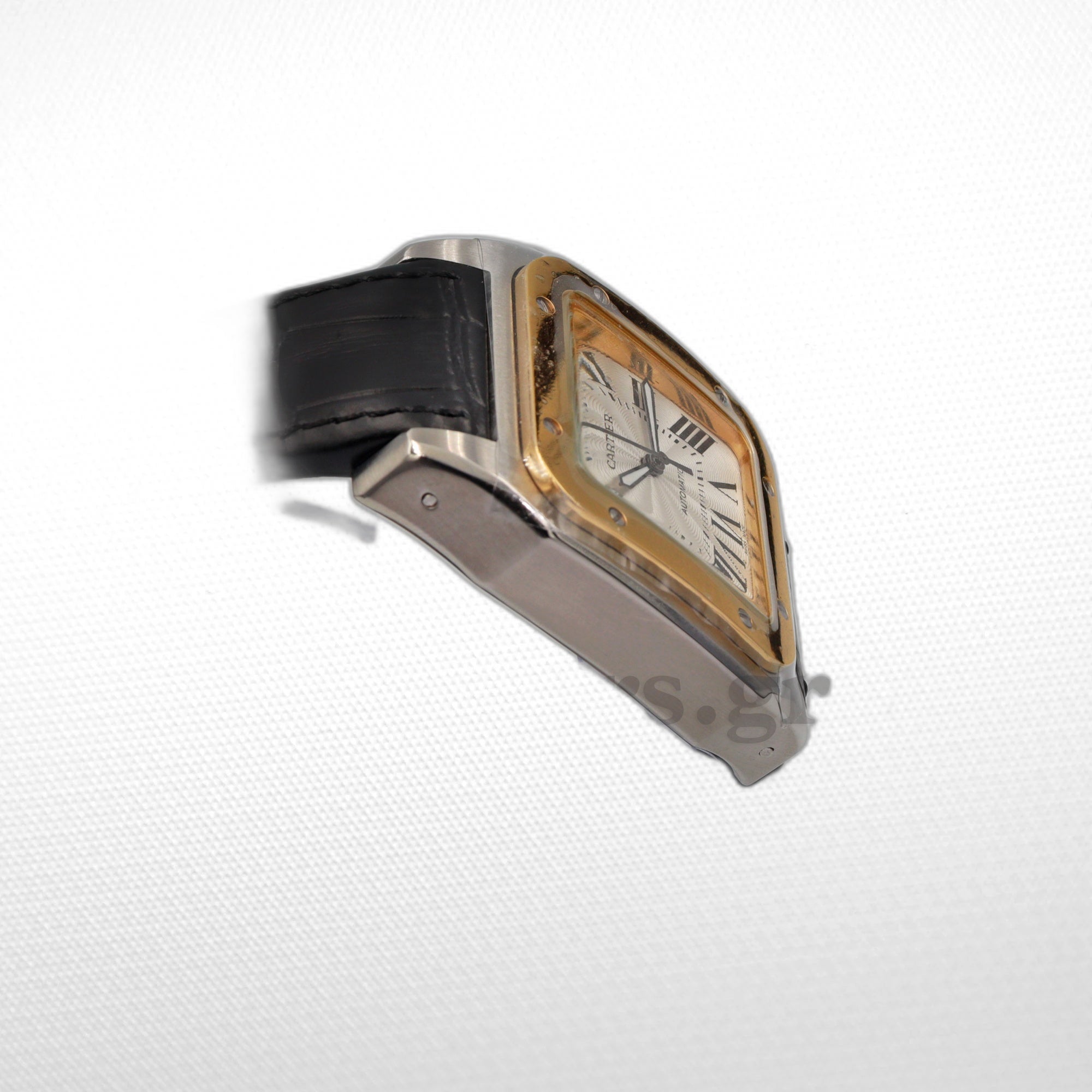 SANT0S DE CARTIER  AUTOMATIC, YELLOW GOLD AND STEEL, TWO