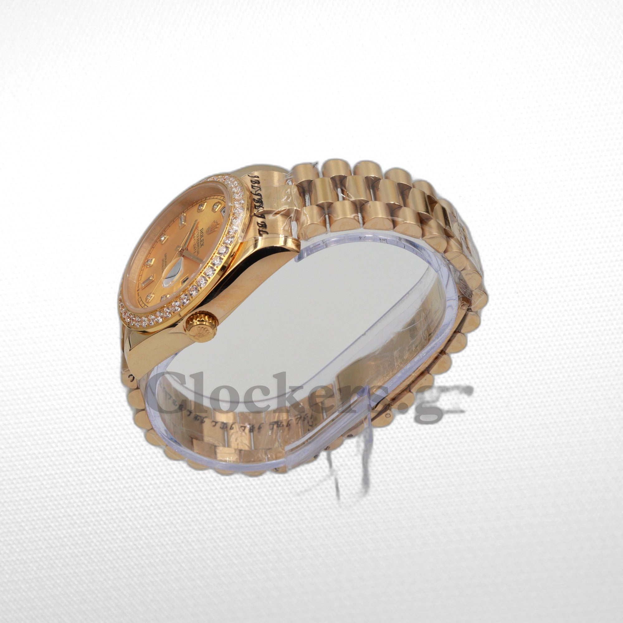 DAYDATE 36MM YELLOW GOLD GOLD DIAL DIAMONDS MARKERS