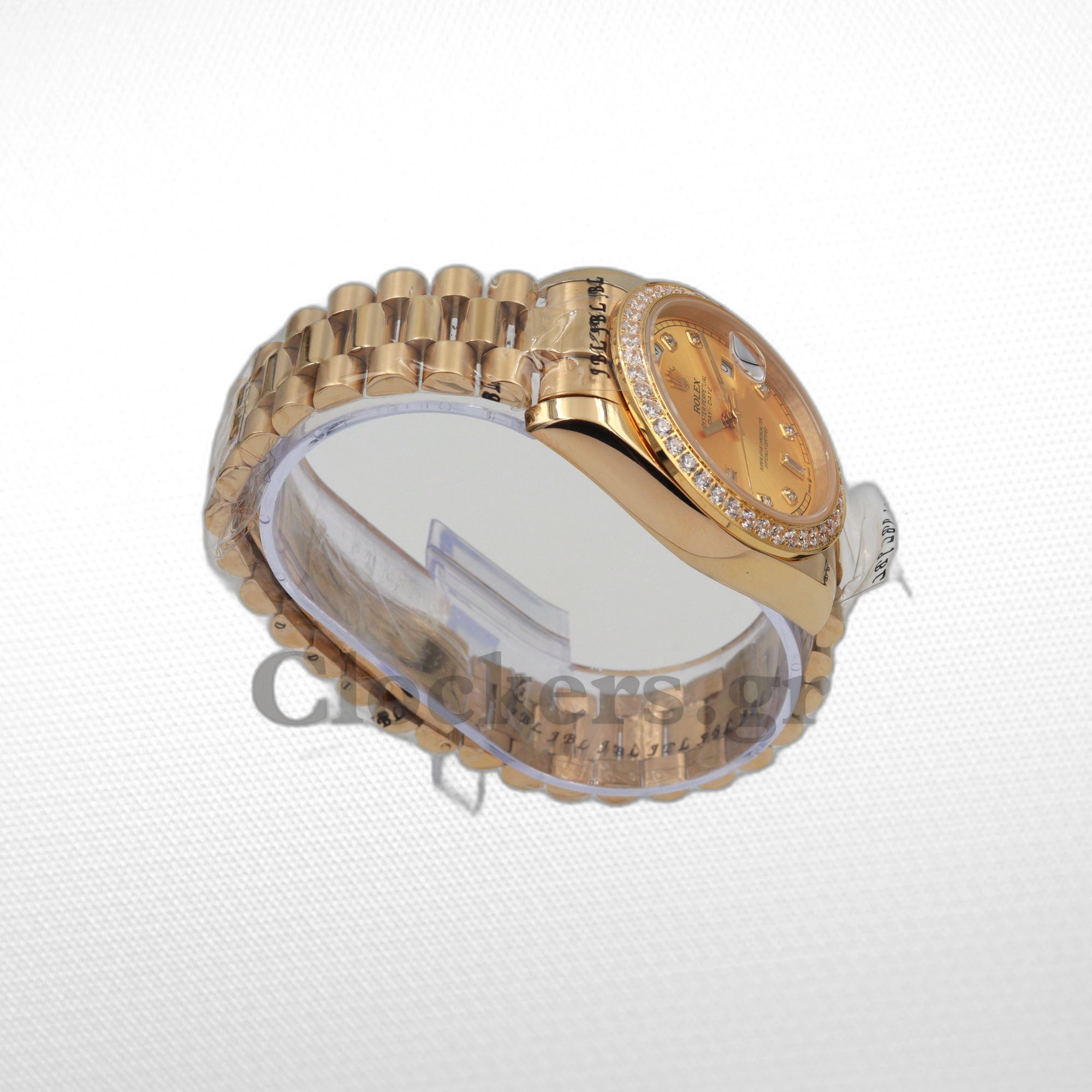 DAYDATE 36MM YELLOW GOLD GOLD DIAL DIAMONDS MARKERS