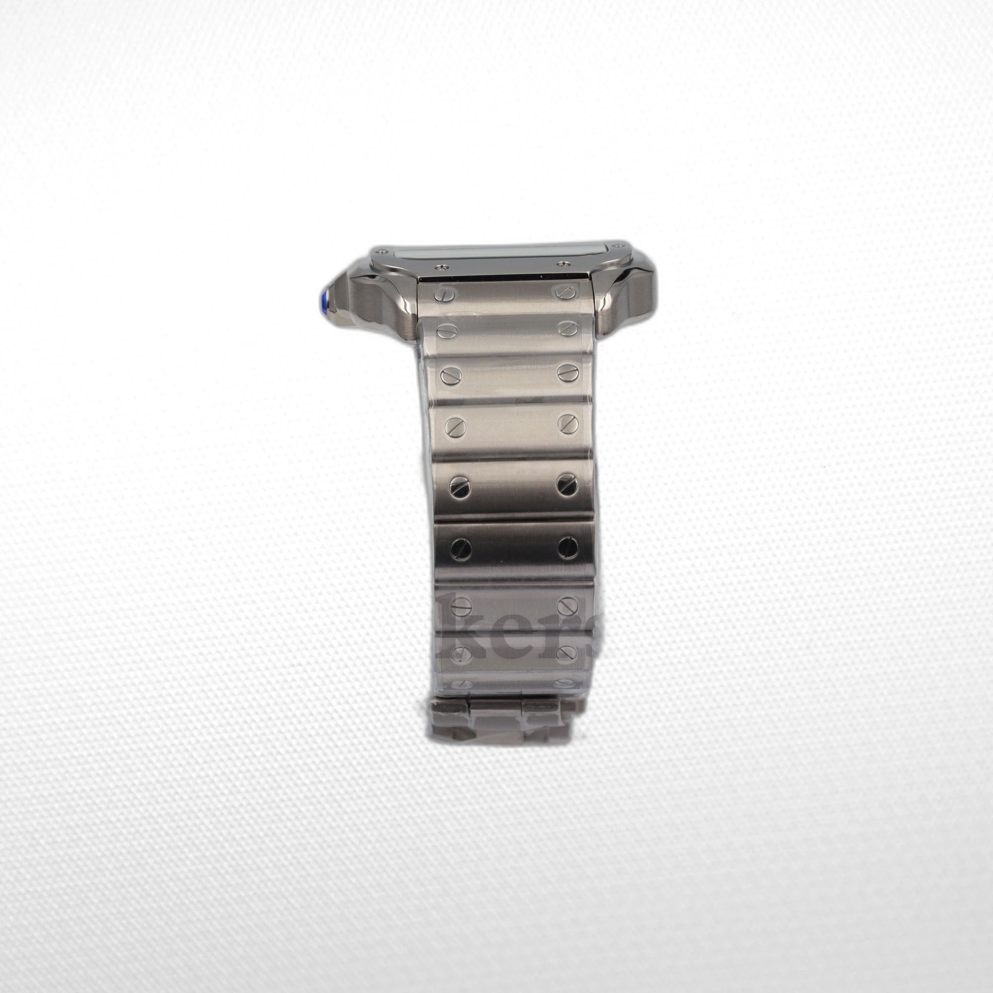 CARTIER SANTOS DE CARTIER LARGE STEEL & ADLC GREY DIAL MEN'S AUTOMATIC