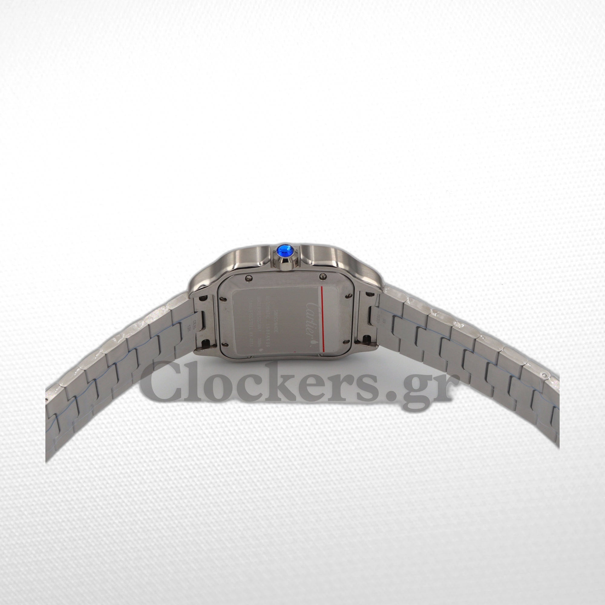 CARTIER SANTOS DE CARTIER LARGE STEEL & ADLC GREY DIAL MEN'S AUTOMATIC