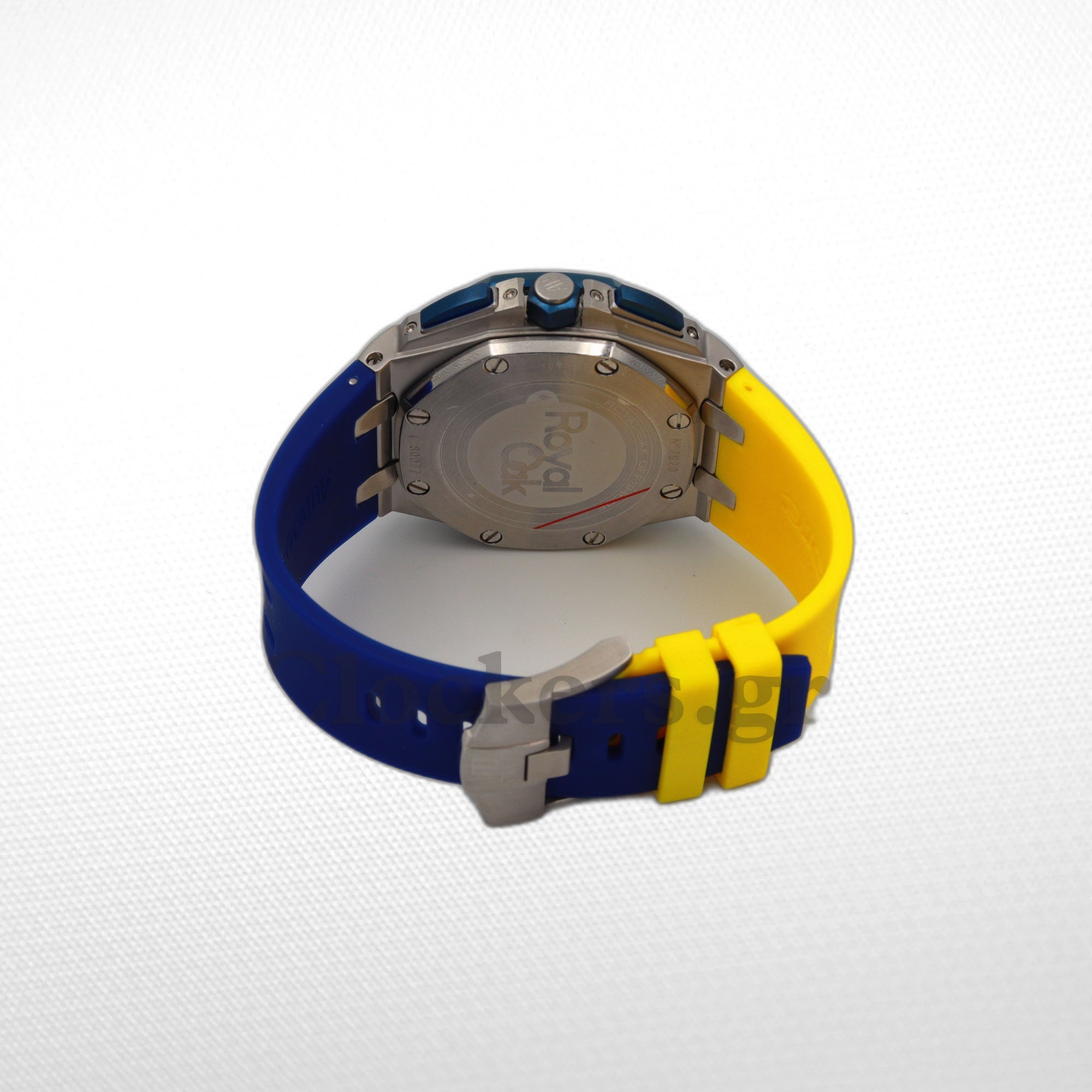 AUDEMARS PIGUET ROYAL OAK OFFSHORE  STEEL BLUE/YELLOW DIAL