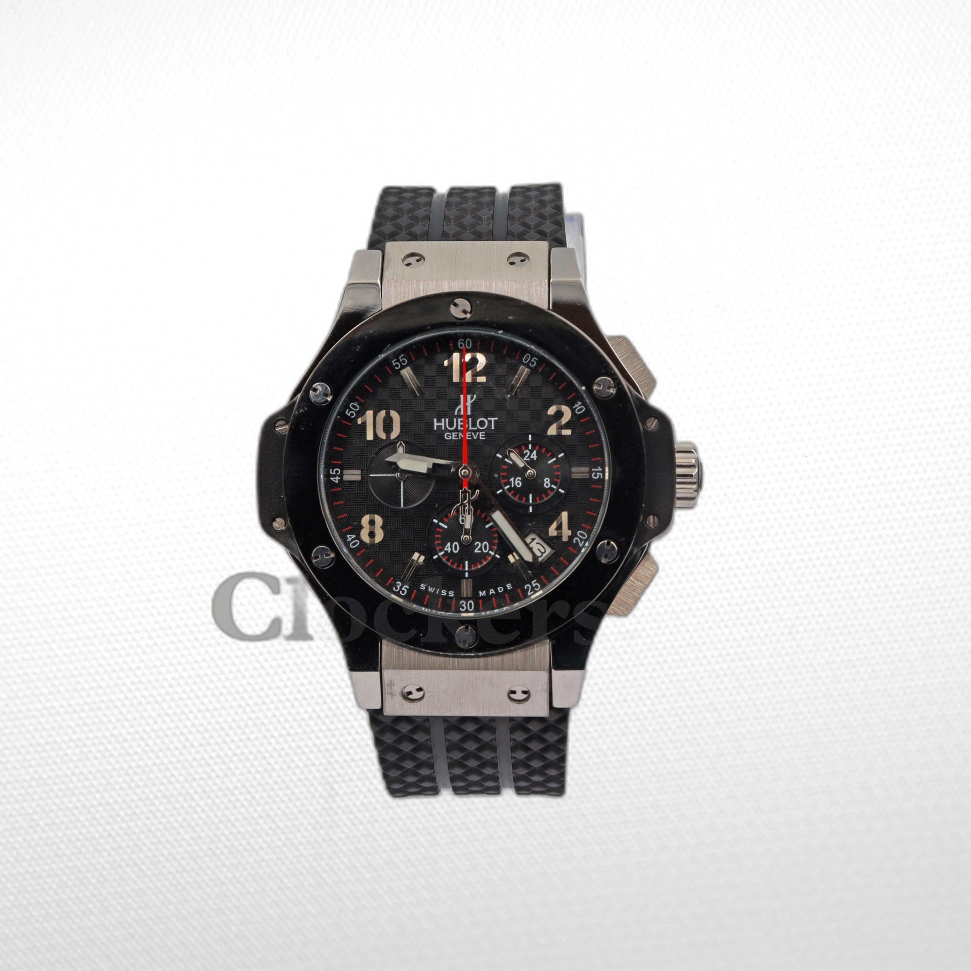 HUBLOT BIG BANG BLACK DIAL BLACK CASE BLACK RUBBER BRACELET