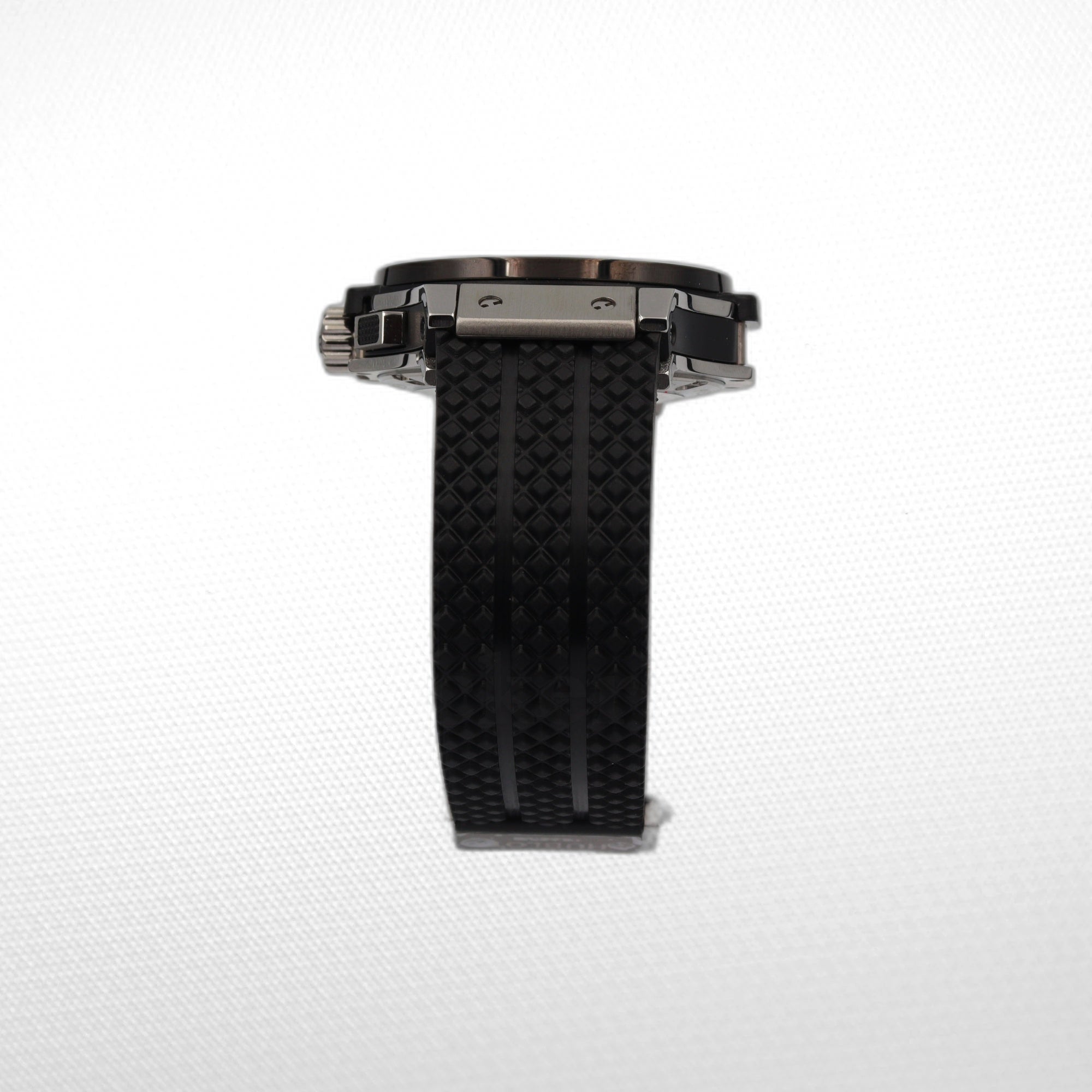 HUBLOT BIG BANG BLACK DIAL BLACK CASE BLACK RUBBER BRACELET