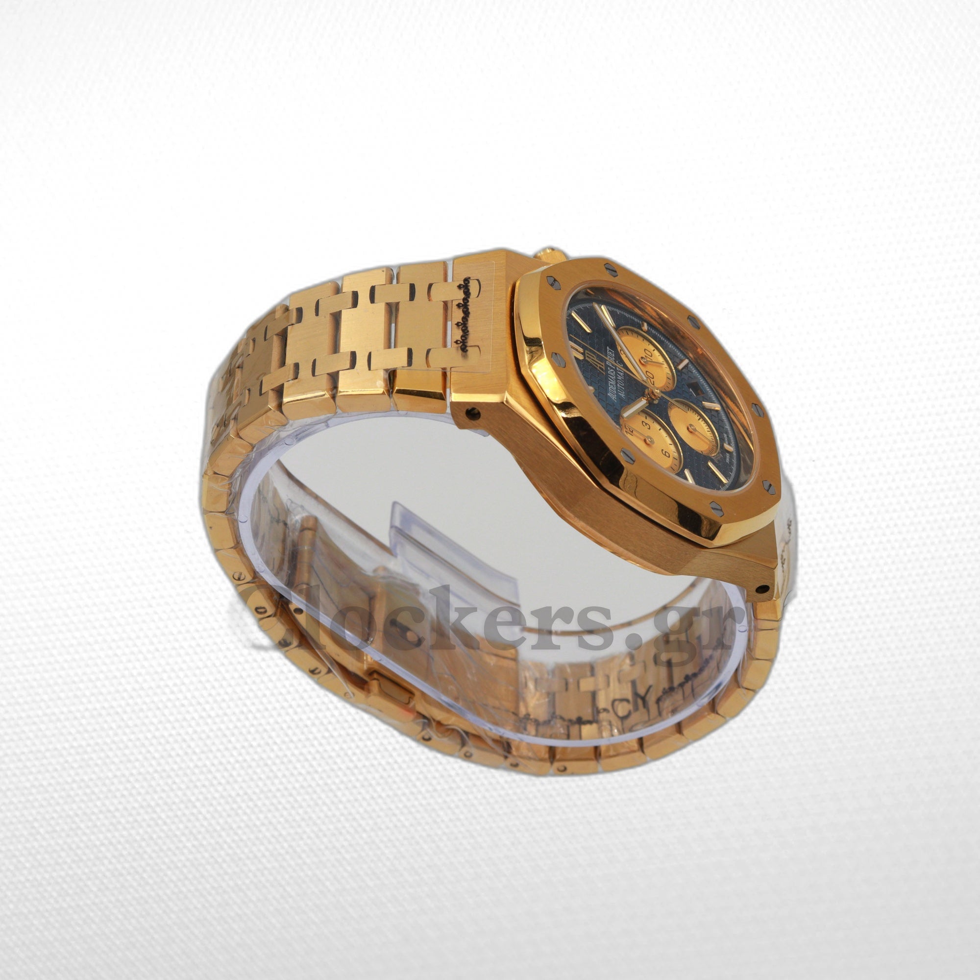 AUDEMARS PIGUET ROYAL OAK CHRONOGRAPH 41MM YELLOW GOLD BLUE DIAL