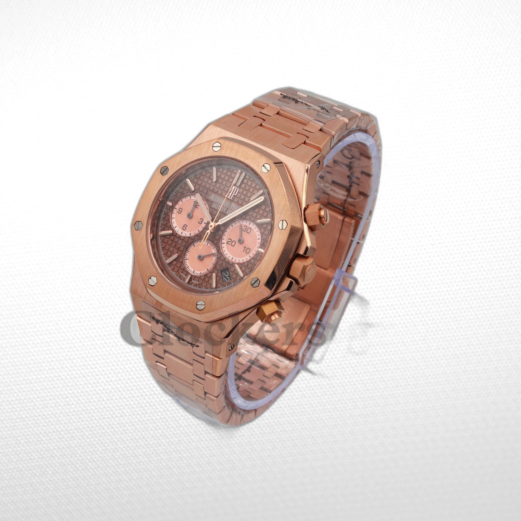 AUDEMARS PIGUET ROYAL OAK CHRONOGRAPH PINK GOLD BROWN DIAL 26239OR.OO.D821CR