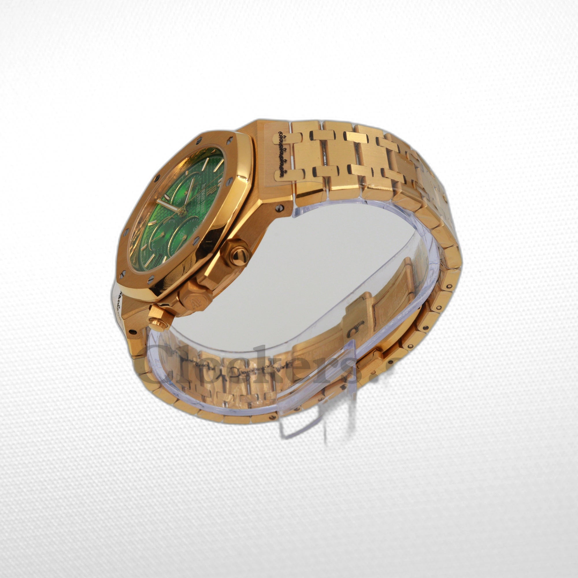 AUDEMARS PIGUET ROYAL OAK CHRONOGRAPH 41MM YELLOW GOLD GREEN DIAL