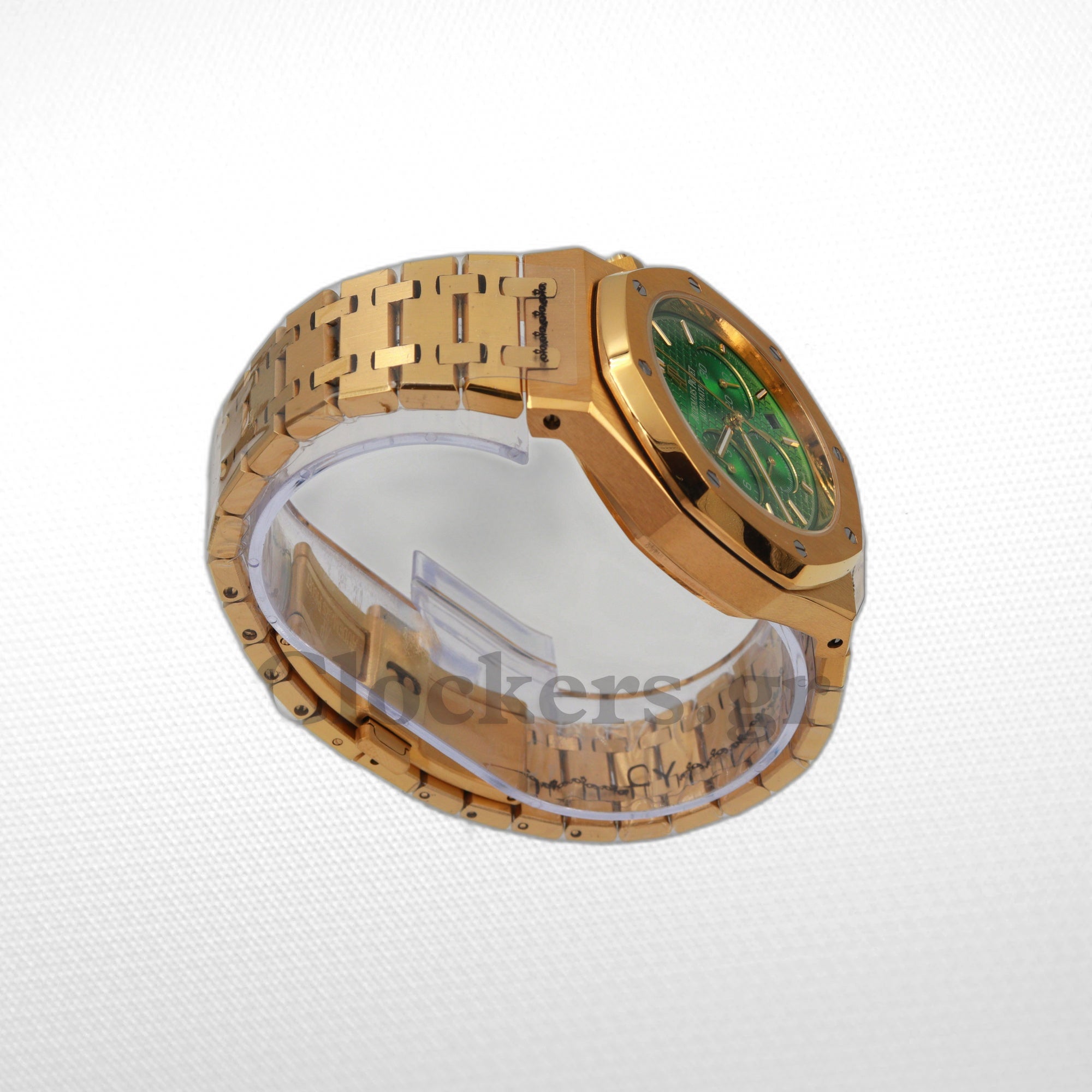 AUDEMARS PIGUET ROYAL OAK CHRONOGRAPH 41MM YELLOW GOLD GREEN DIAL