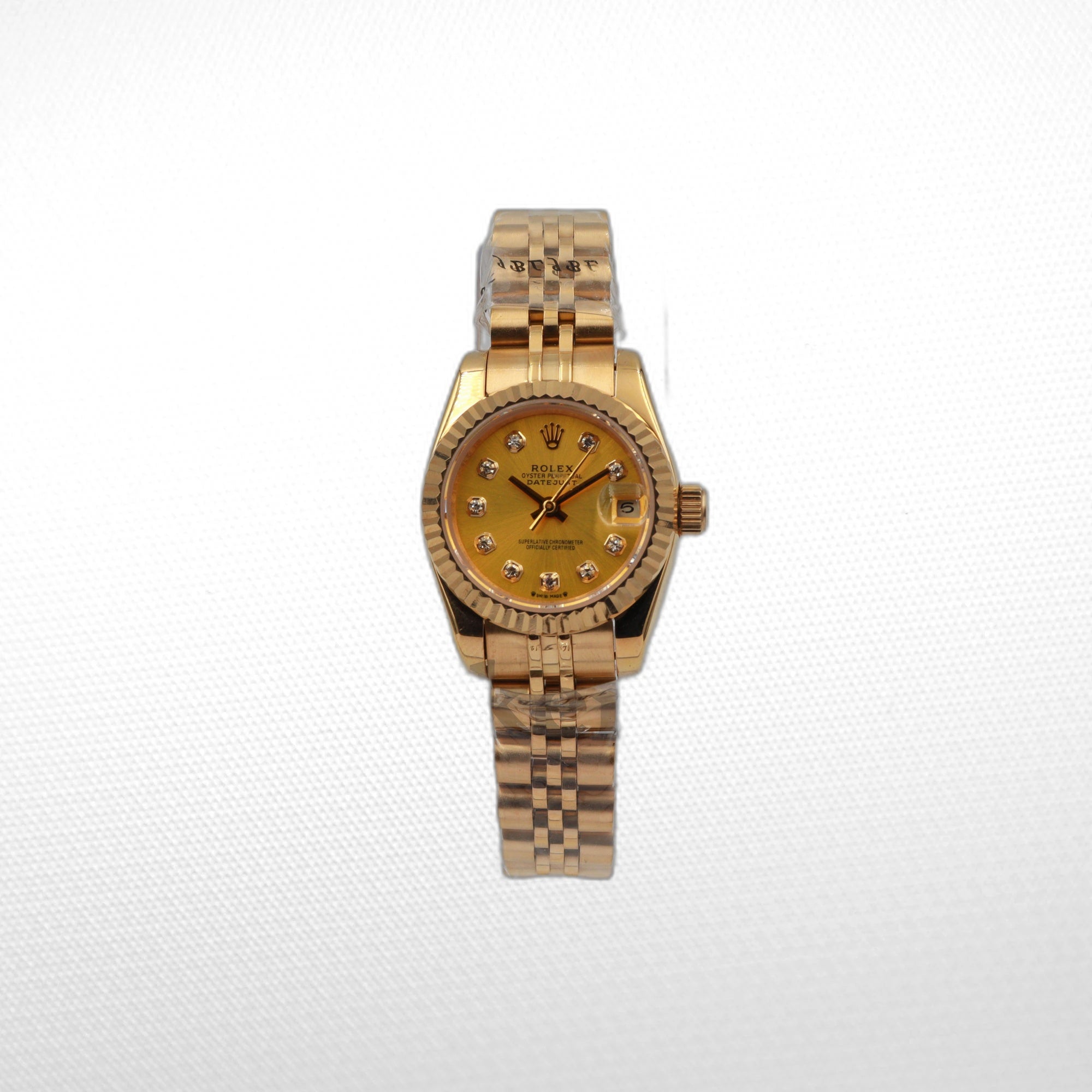 DATEJUST 28MM YELLOW GOLD DIAL DIAMONDS MARKERS