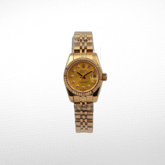 DATEJUST 28MM YELLOW GOLD DIAL DIAMONDS MARKERS