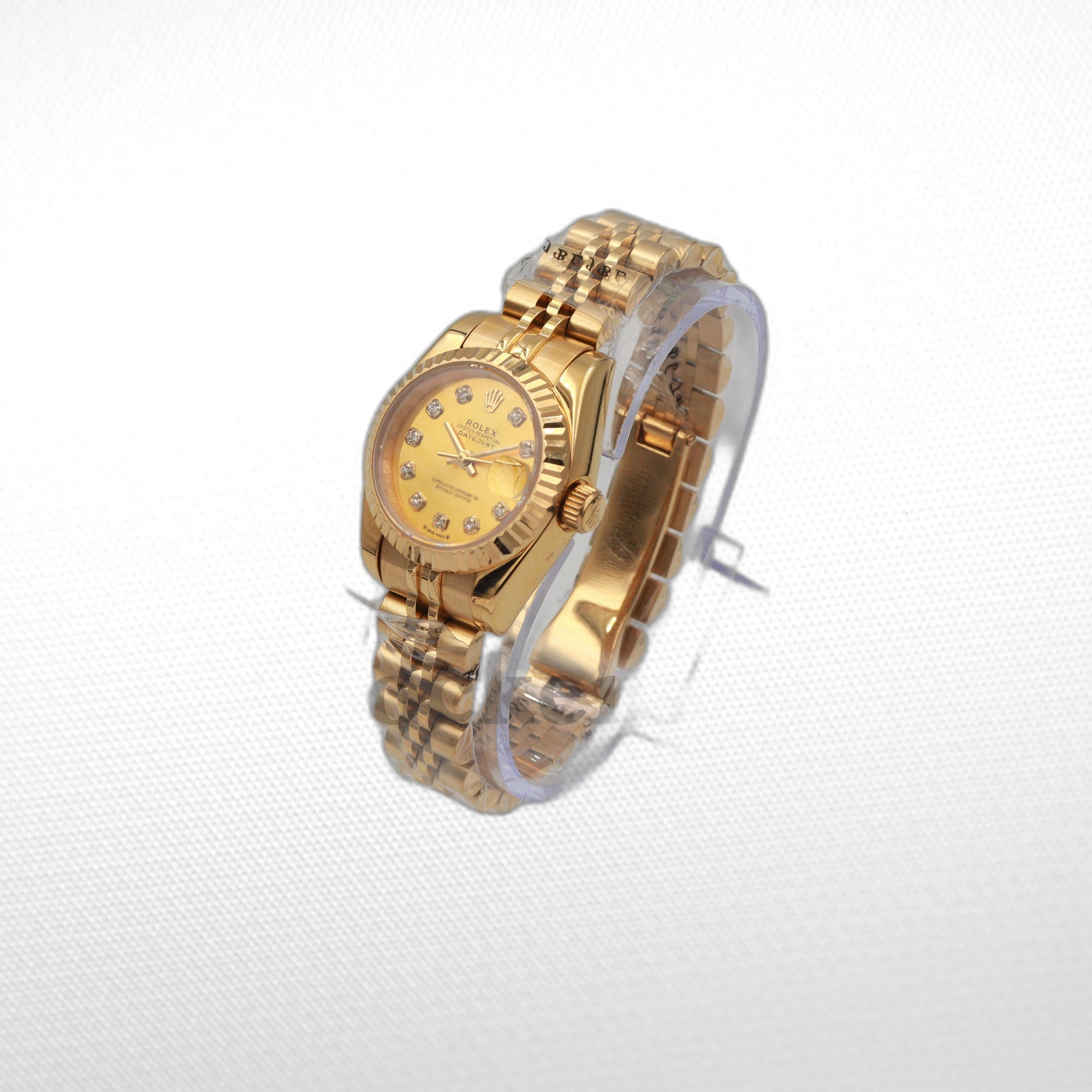 DATEJUST 28MM YELLOW GOLD DIAL DIAMONDS MARKERS