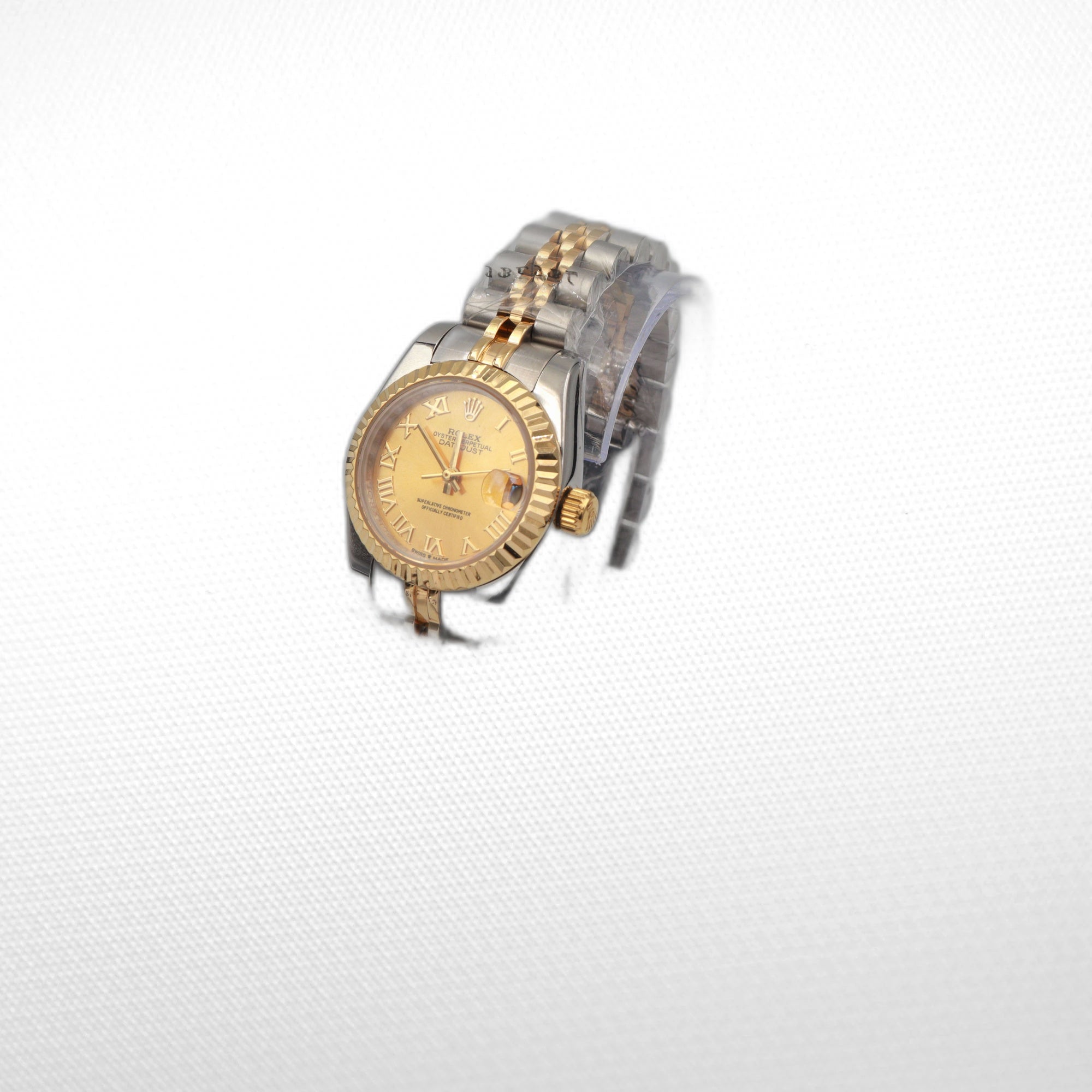 DATEJUST 28MM STAINLESS STEEL AND  GOLD MIDSIZE WATCH ROMAN