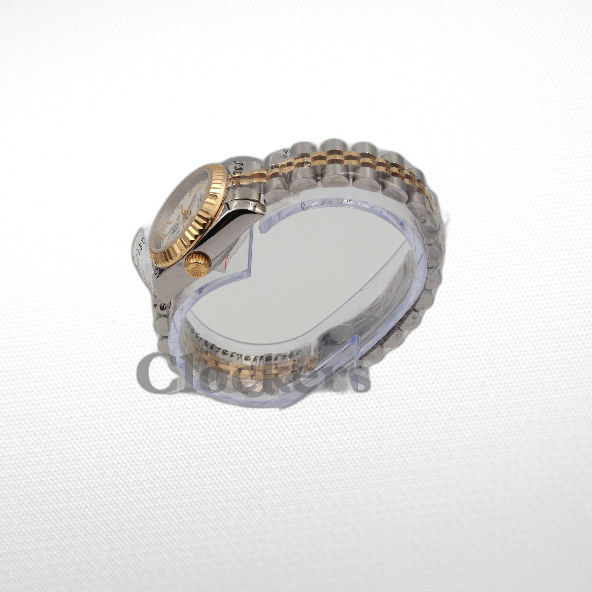 LADY DATEJUST CHAMPAGNE 28MM DIAL STEEL AND 18K YELLOW GOLD 2-TONE WATCH