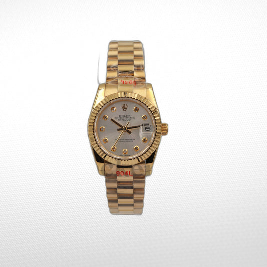 DATEJUST 31MM YELLOW GOLD OYSTER  DIAMONDS MARKERS